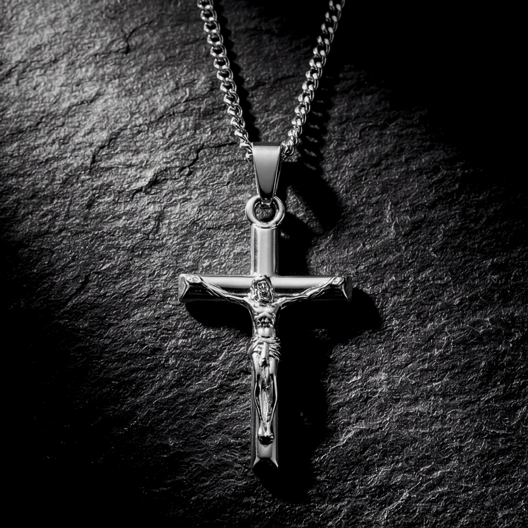 Faithful Crucifix Pendant - Silver