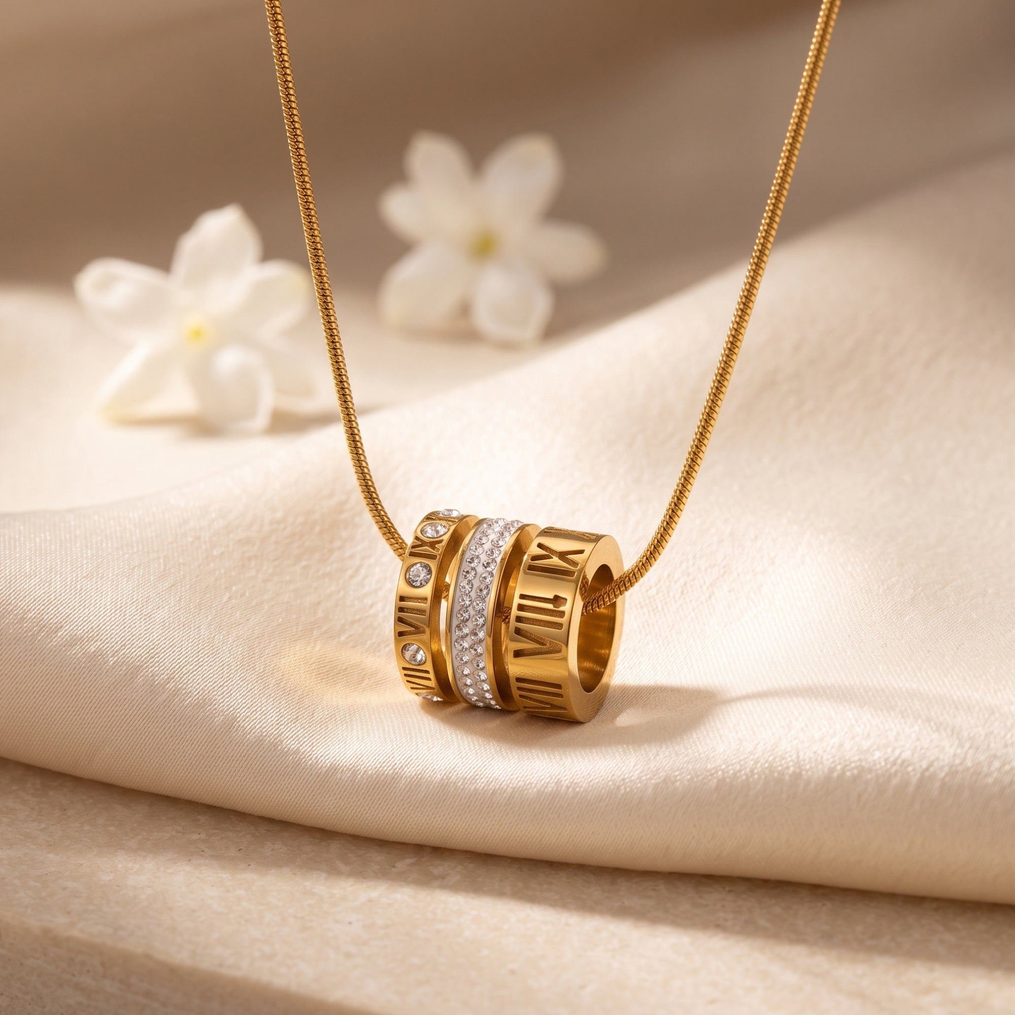 The Aurelia Roman Numeral Necklace