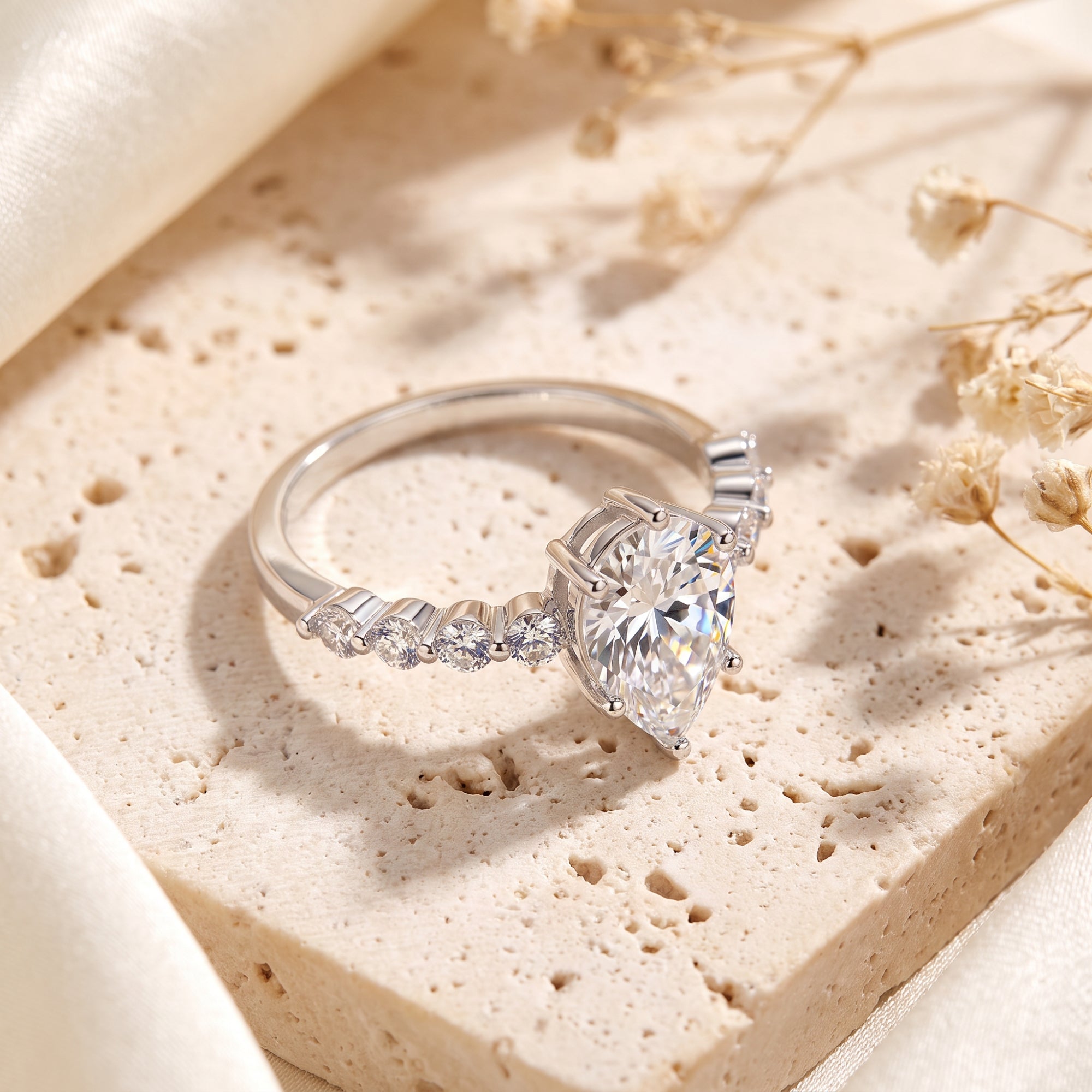 The Teardrop Accent Ring