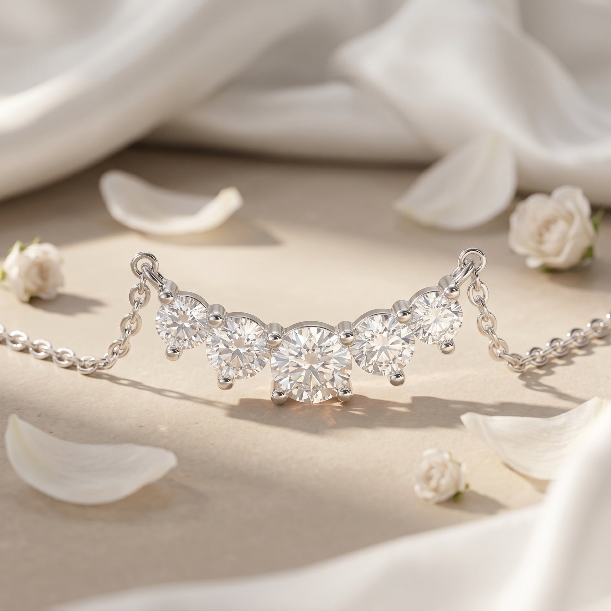The Antonella Moissanite Pendant Necklace