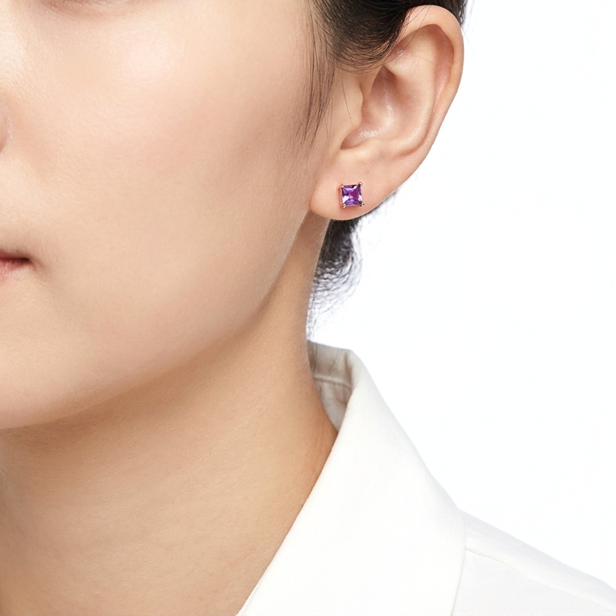 The Elowen Studs - 18K Rose Gold Vermeil