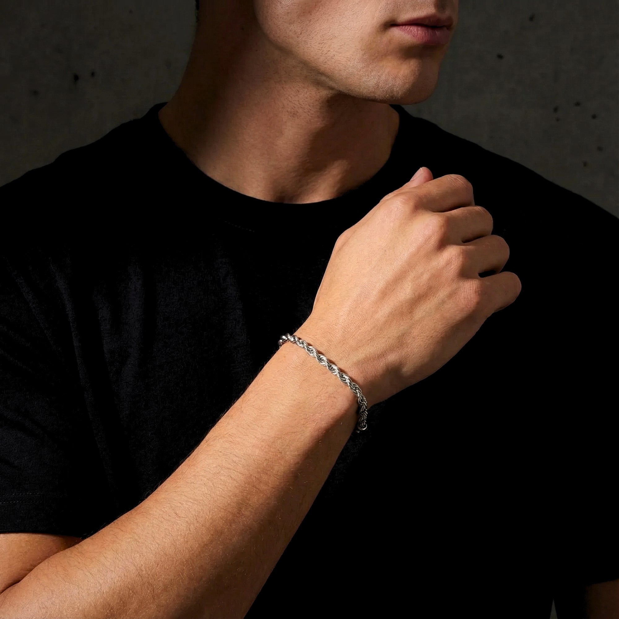 The Mariner Rope Bracelet - Silver - 5mm