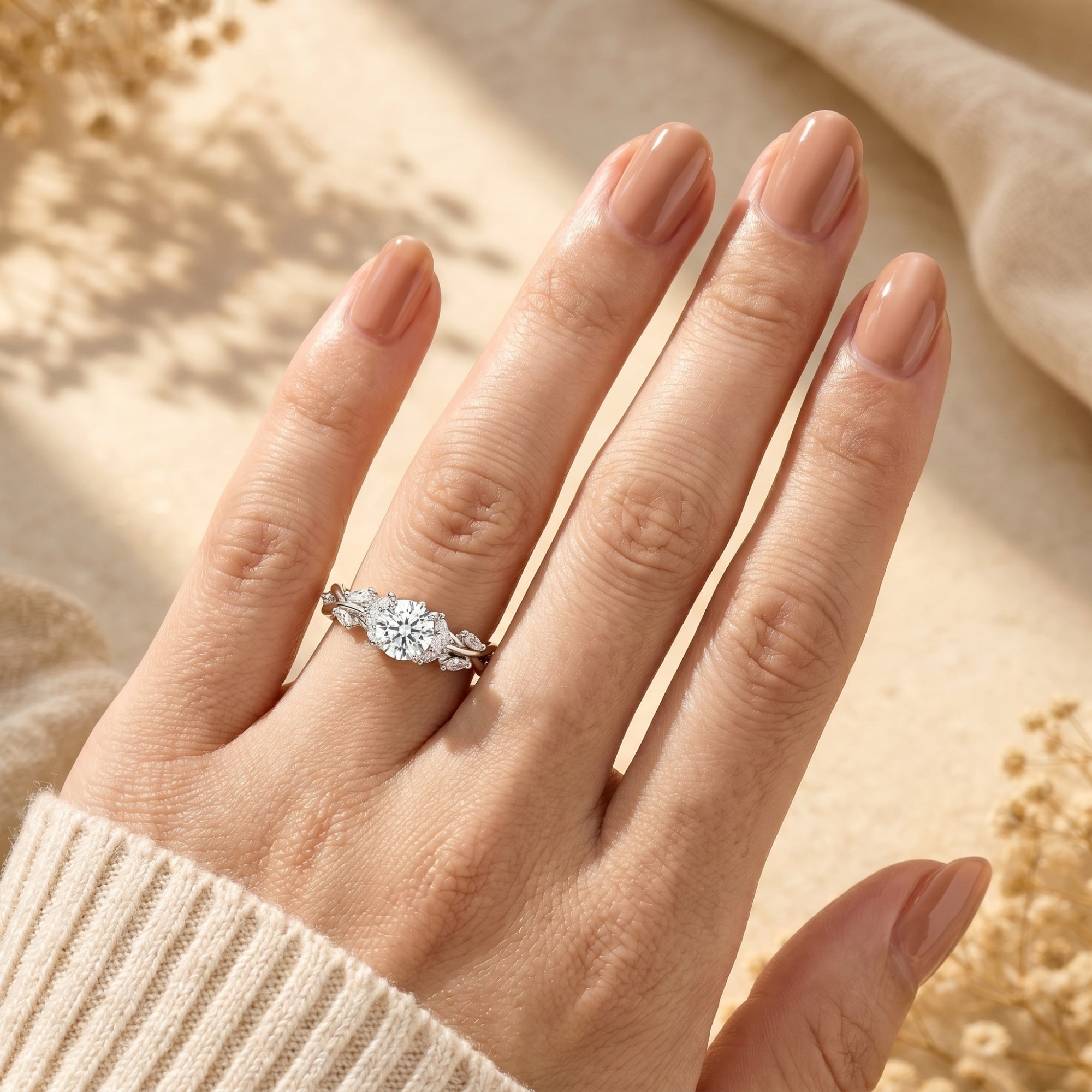 The Calyxta Moissanite Ring