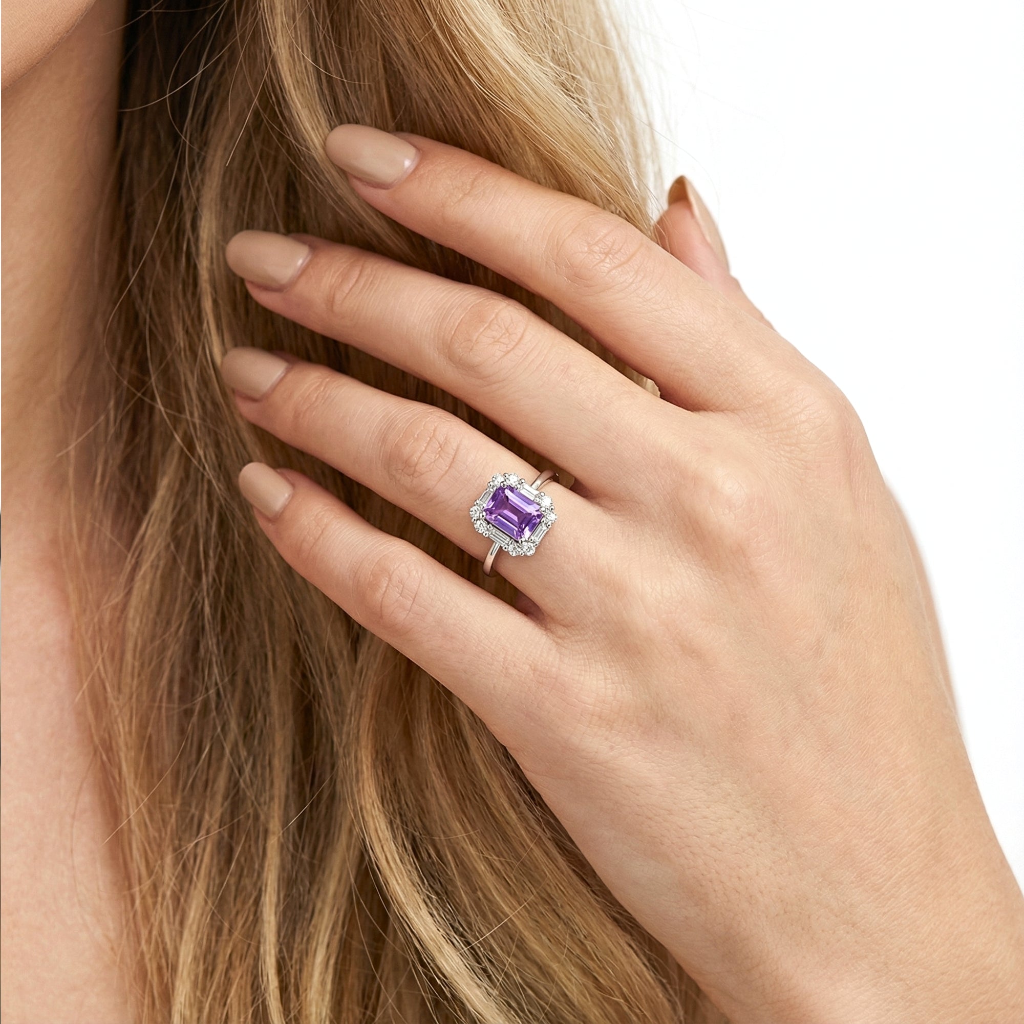 The Veridiana Halo Ring - S925 Sterling Silver