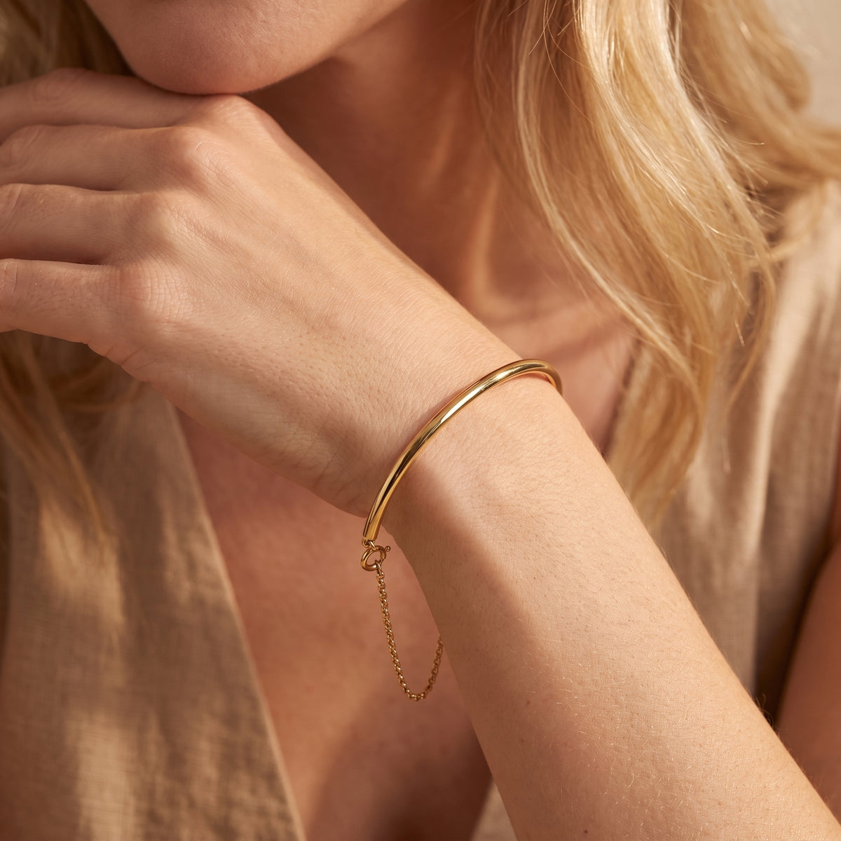 The Sleek Bangle Chain Bracelet