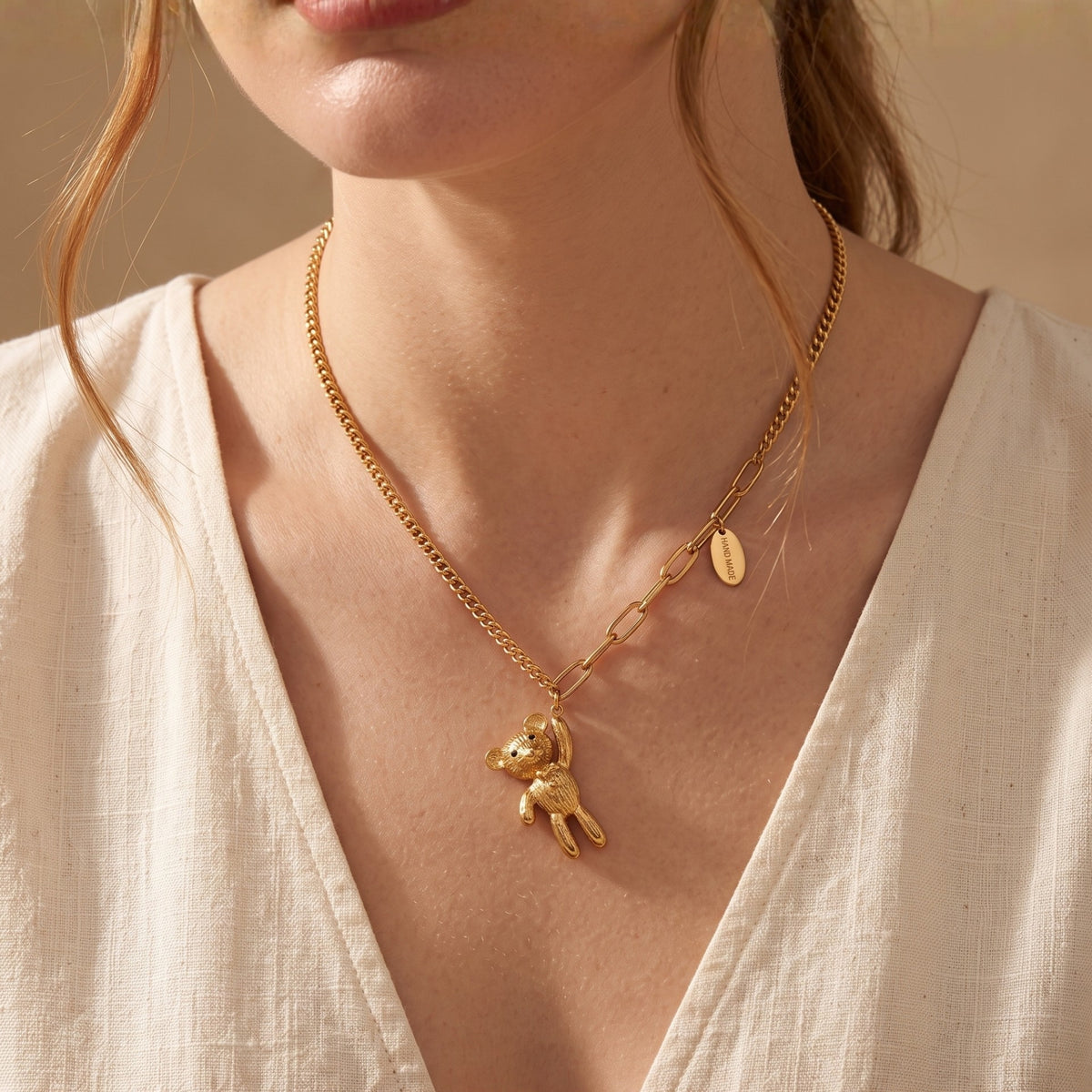 De sculpturale teddyberenketting