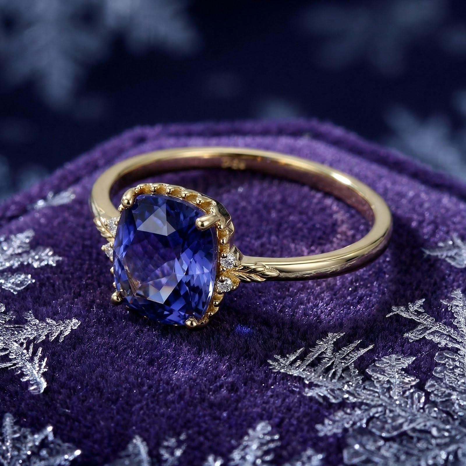 The Vesperine Cushion Ring - 18K Gold Vermeil