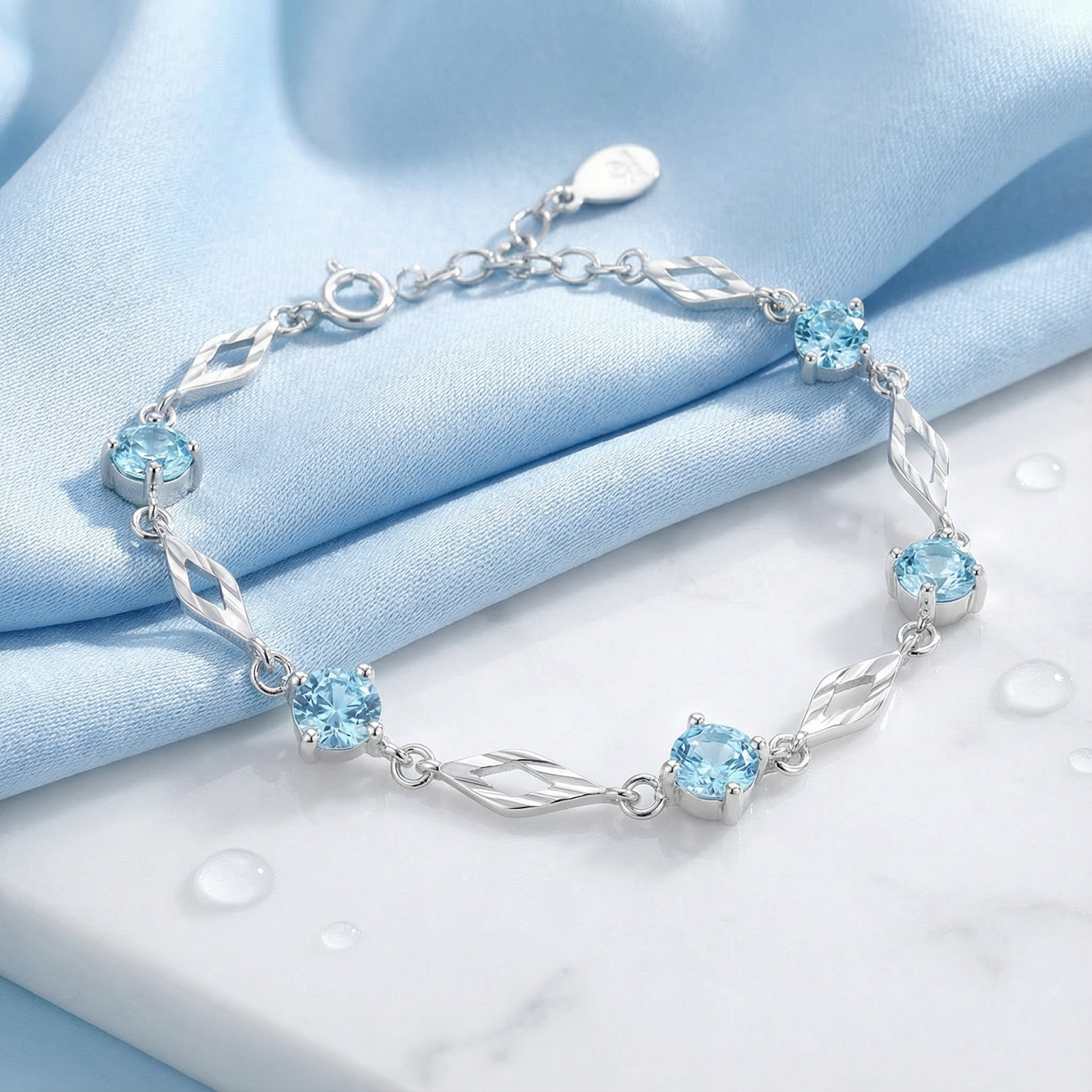 The Etherea Station Bracelet - S925 Sterling Silver