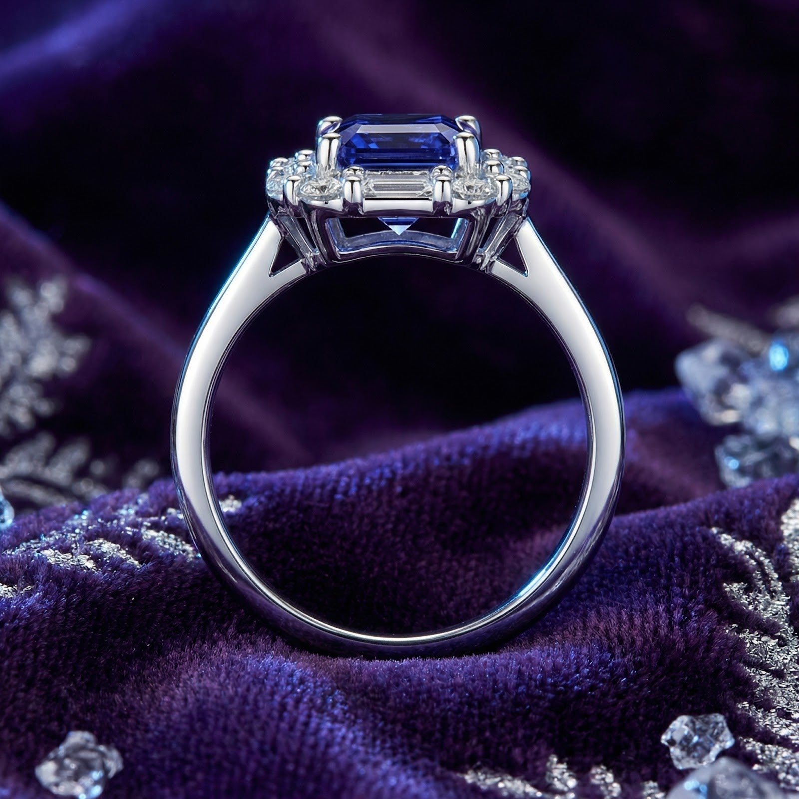 The Elisande Emerald Cut - S925 Sterling Silver