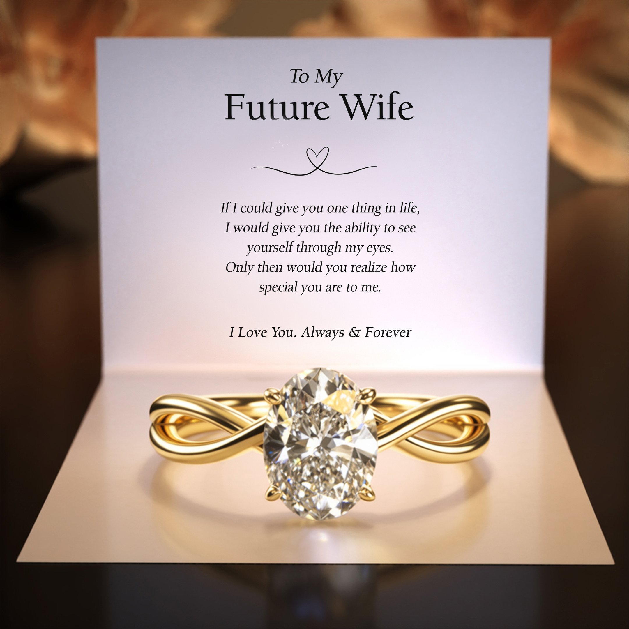 The Luna – Infinity Moissanite Ring
