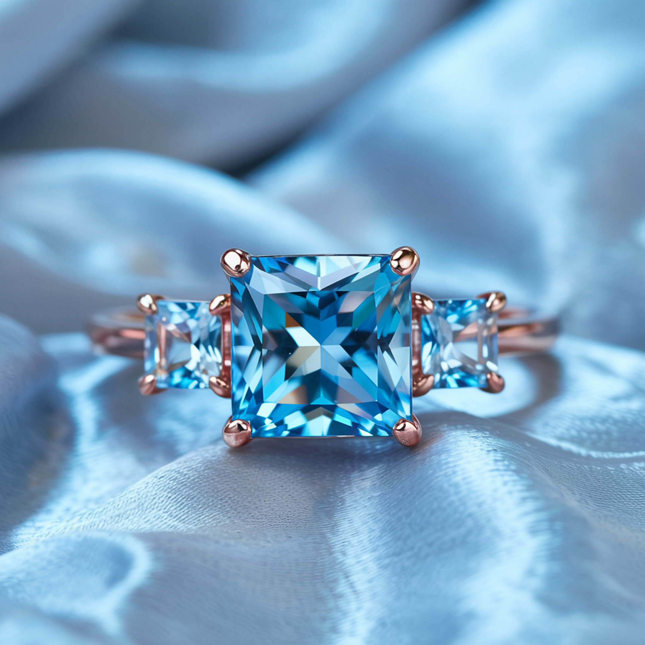 The Caterina – Three-Stone Moissanite Ring