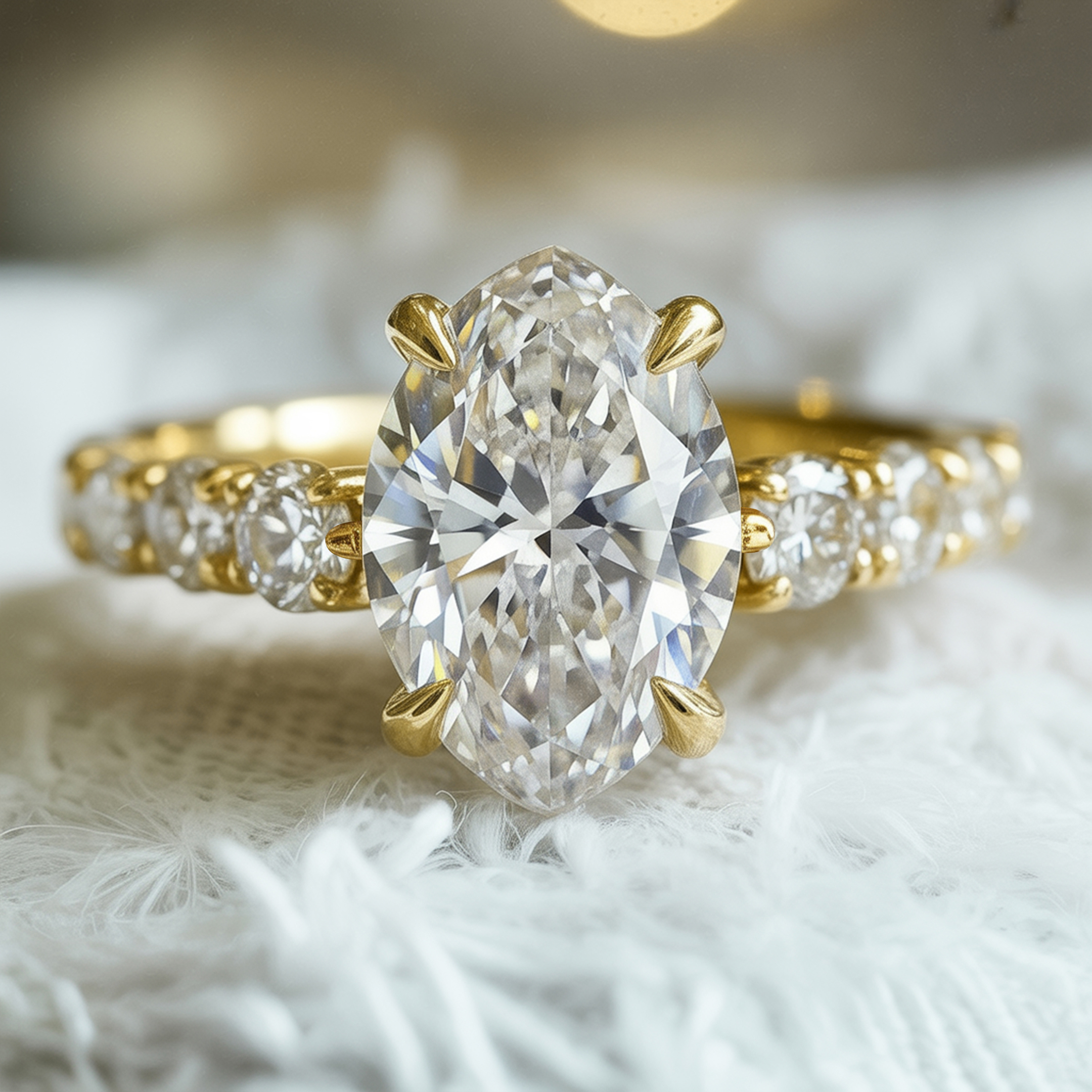 Der Coelestin – Marquise-Schliff