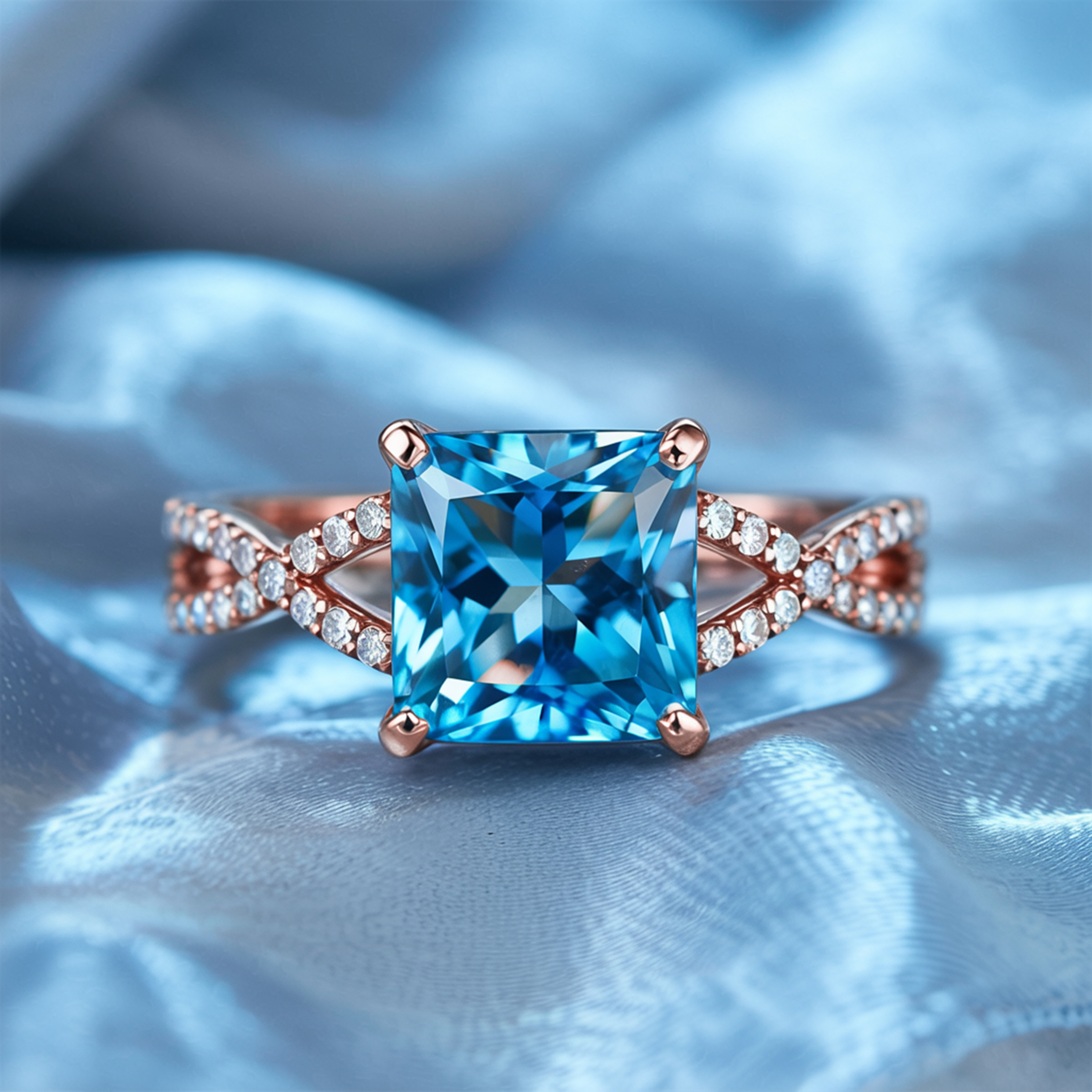 The Caterina – Infinity Moissanite Ring