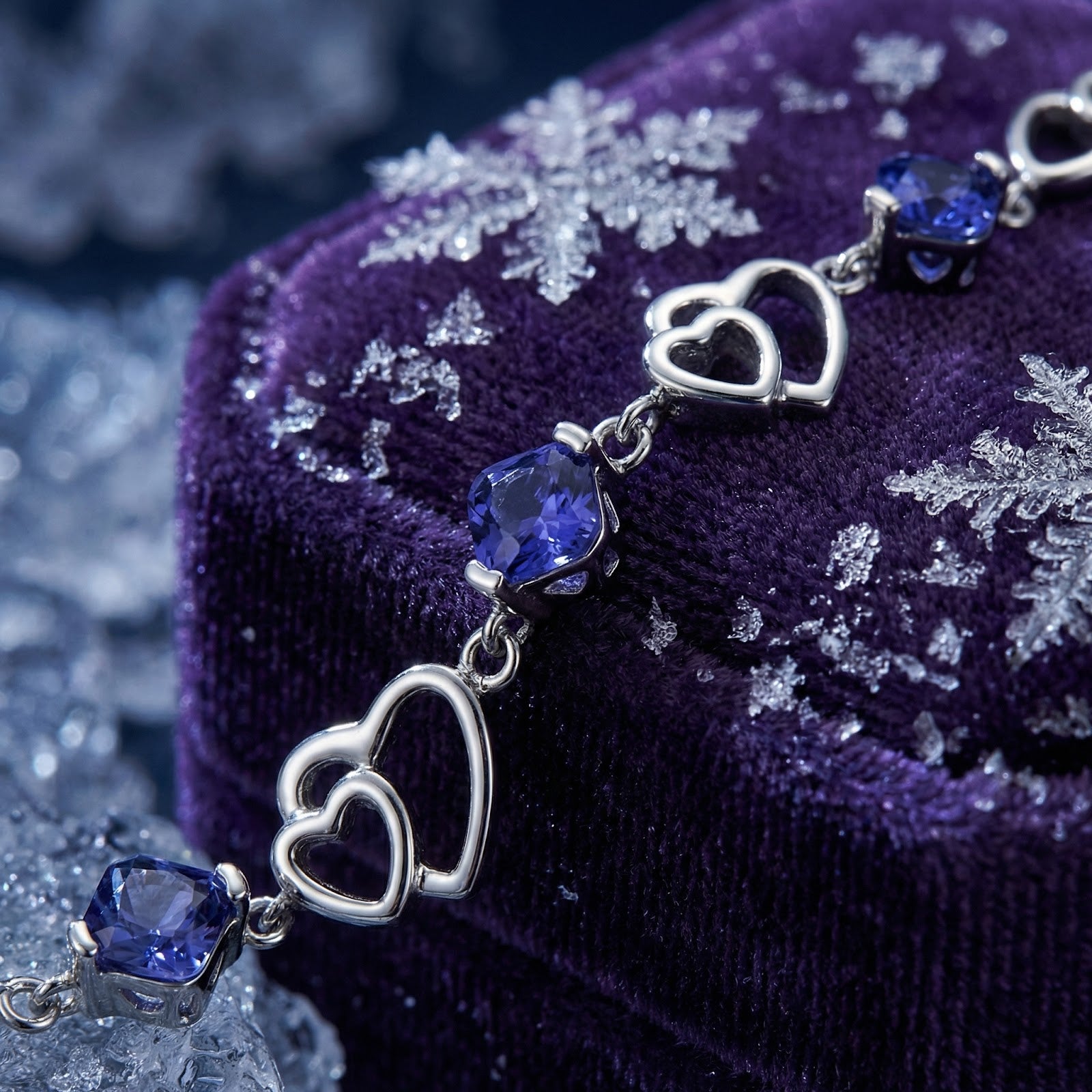 The Azurantine Heart Bracelet - S925 Sterling Silver