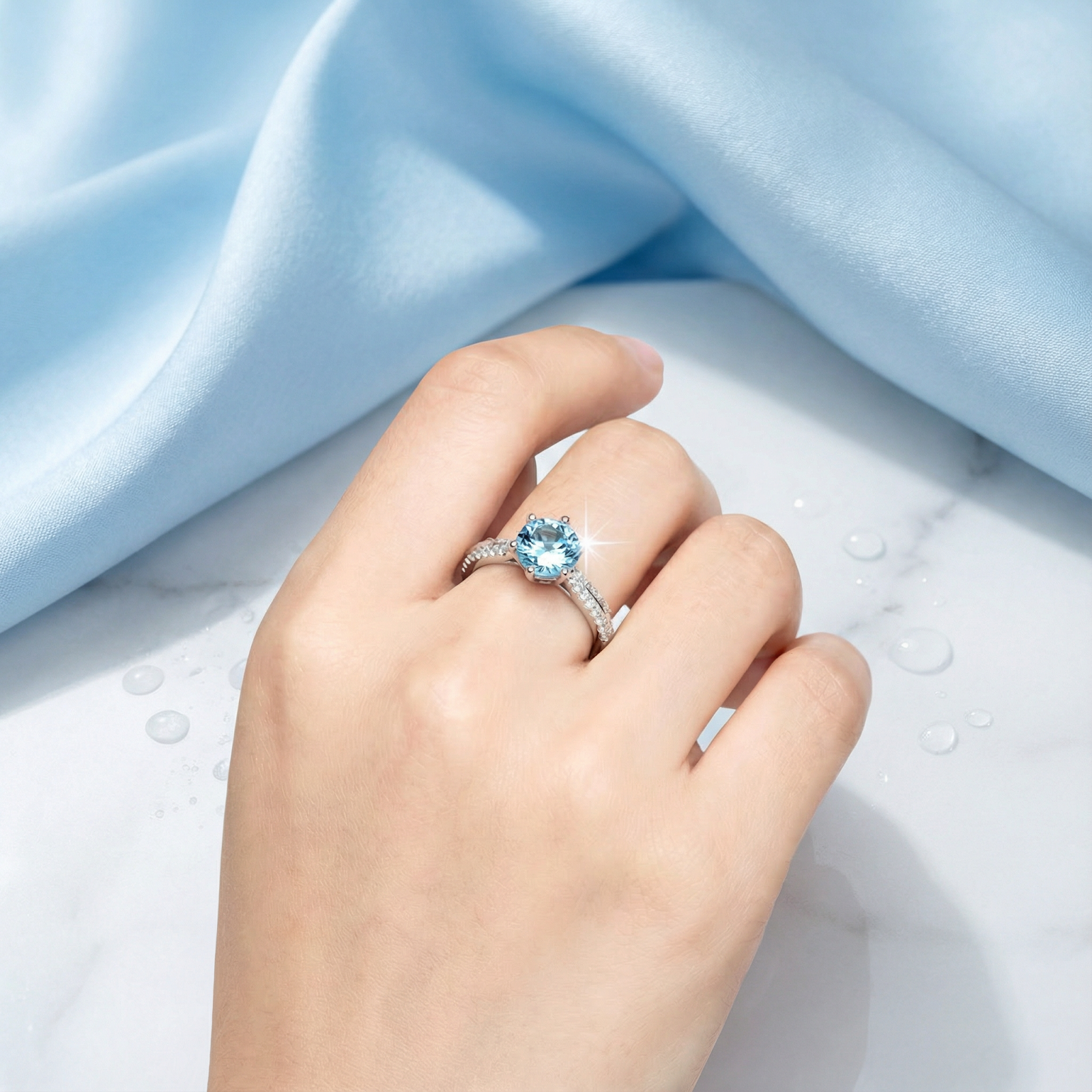 The Adeline Solitaire - S925 Sterling Silver