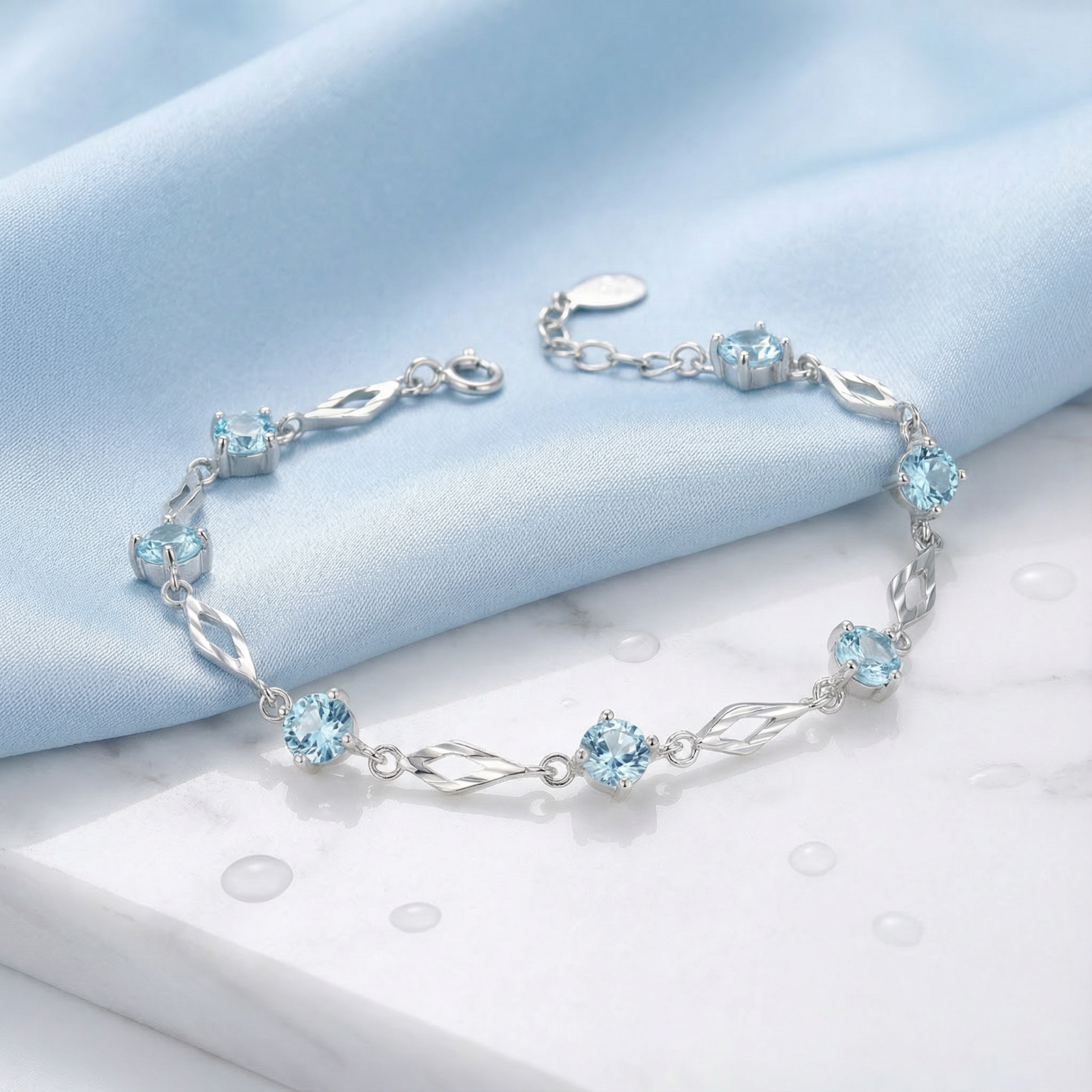 The Etherea Station Bracelet - S925 Sterling Silver