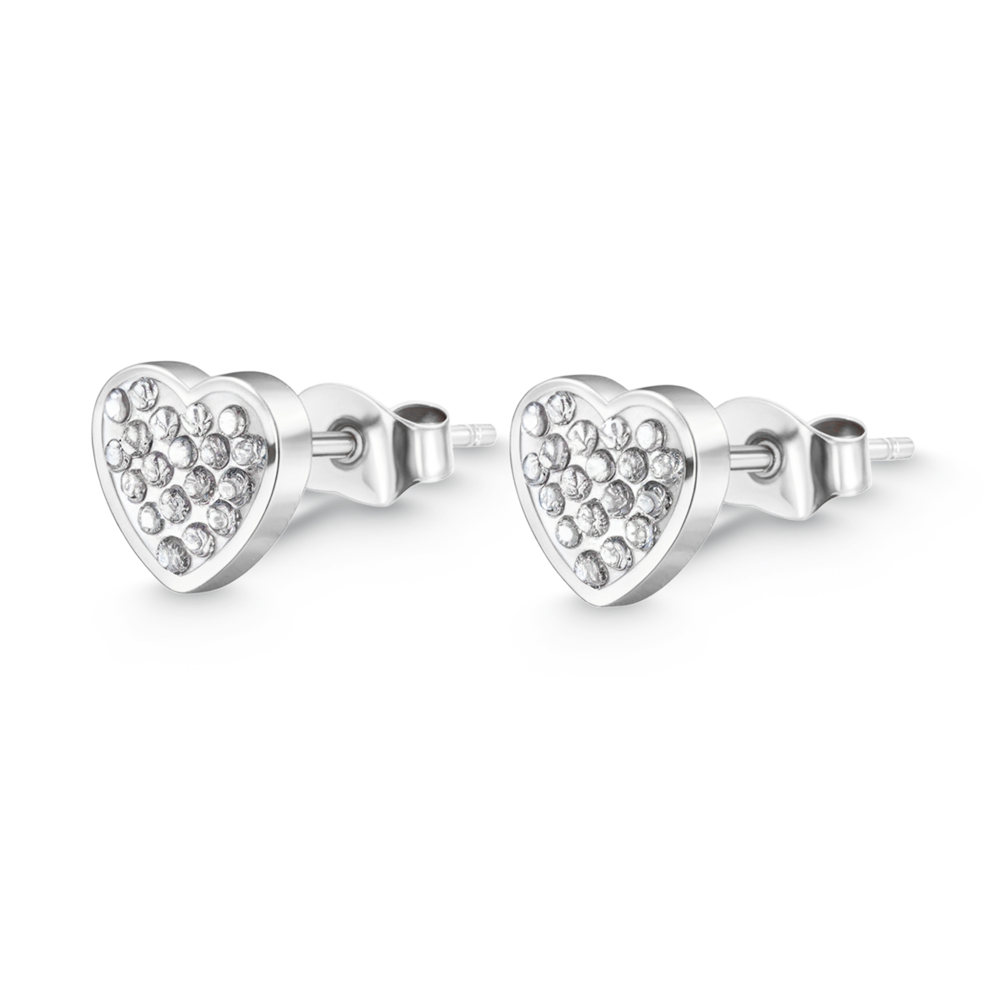 Boucles d'oreilles accent cœur en diamant