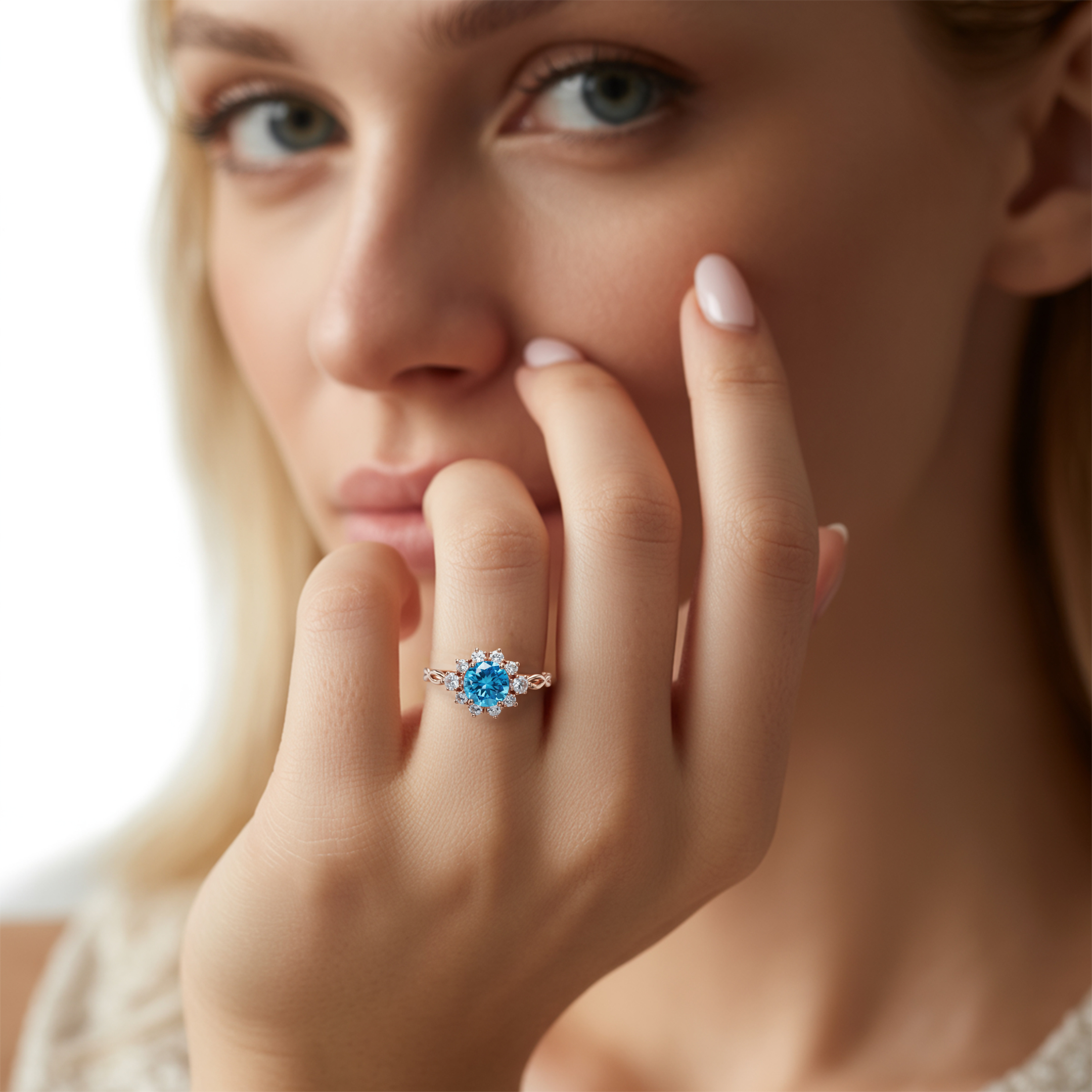 Der Bethany - Infinity Moissanite Ring