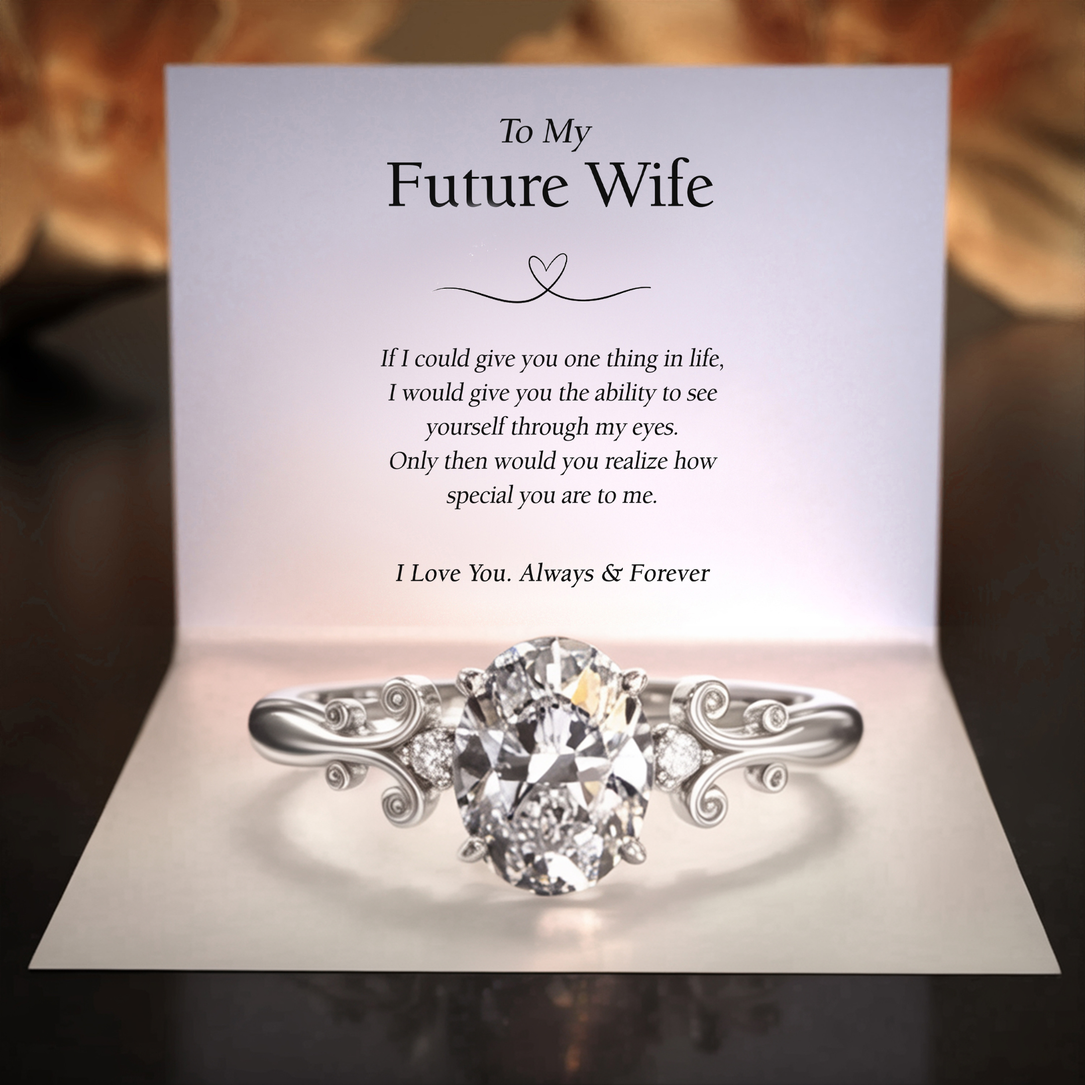 The Luna – Vintage Moissanite Ring