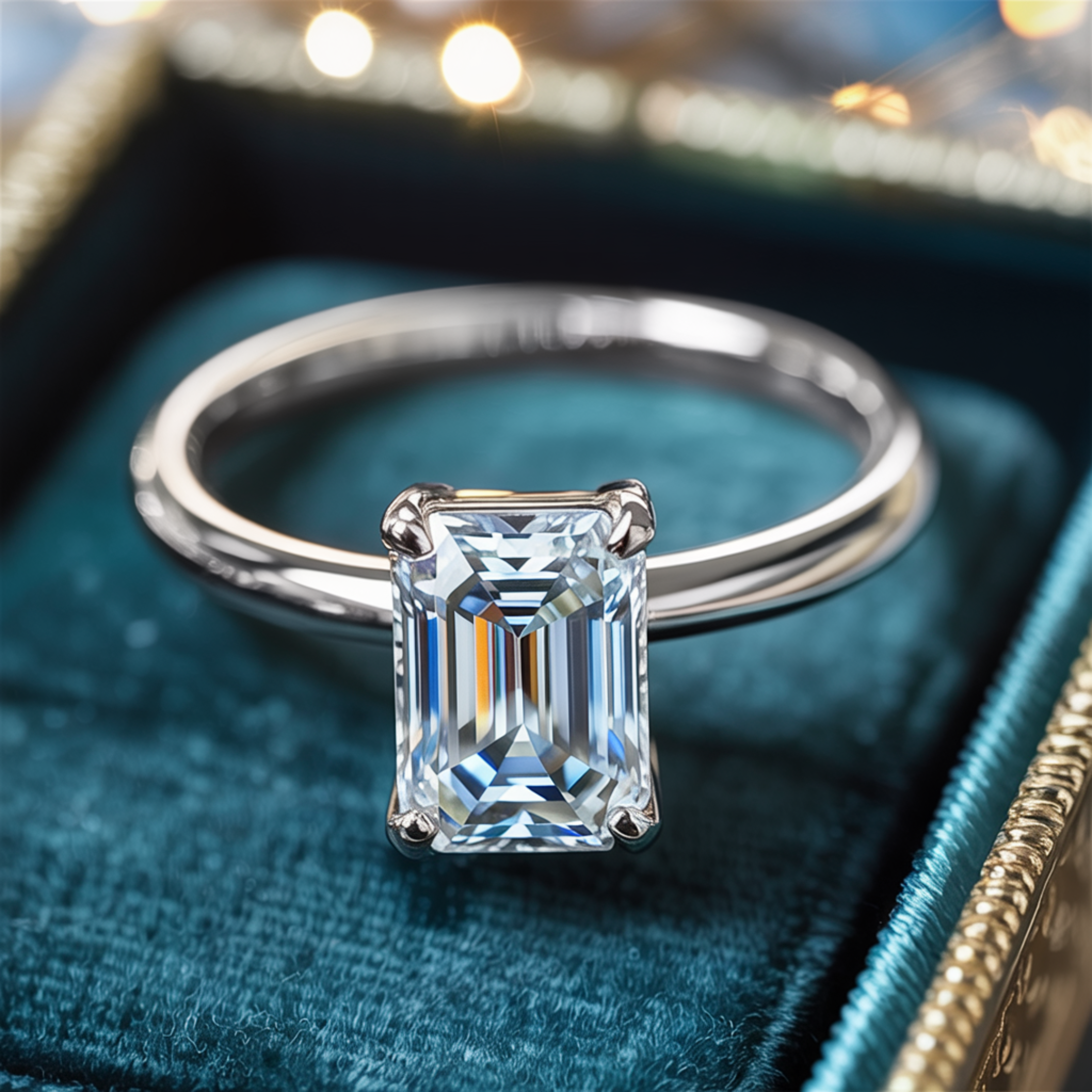The Adelina Rae – Solitaire Moissanite Ring