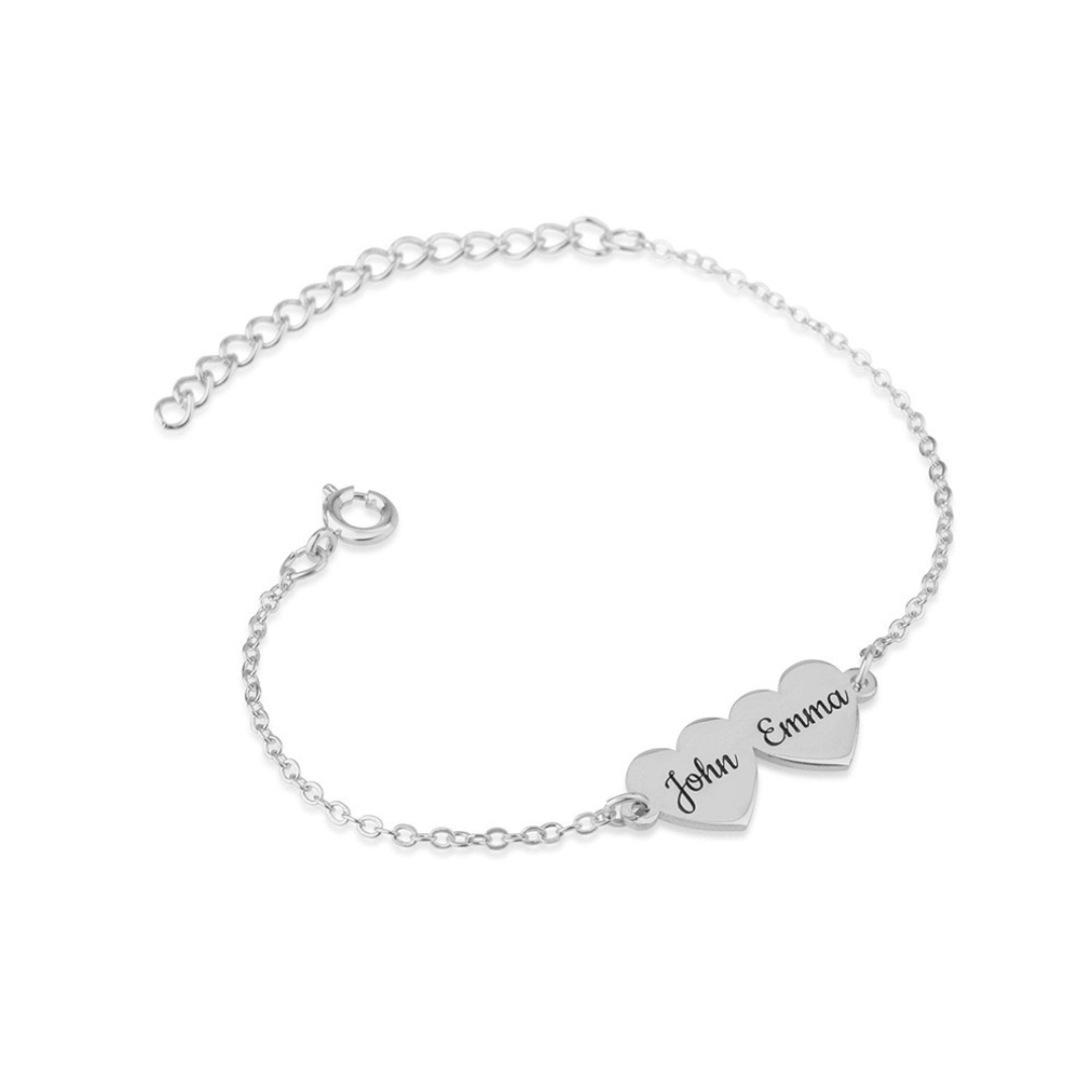 Bracelet Cœur Gravure Personnalisée