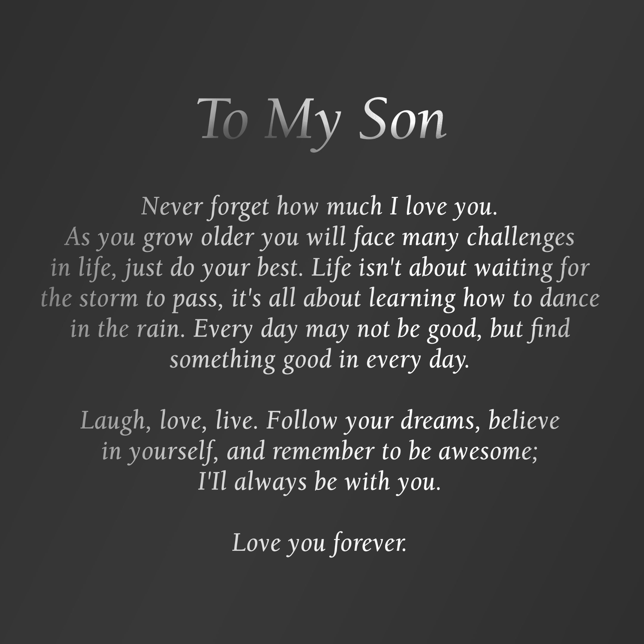 To My Son | Complete 4-Piece Gift Set