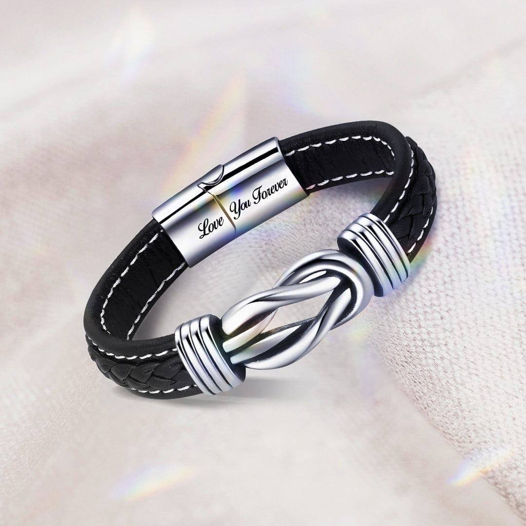Para mi nieto | Unidos por siempre | Pulsera de cuero