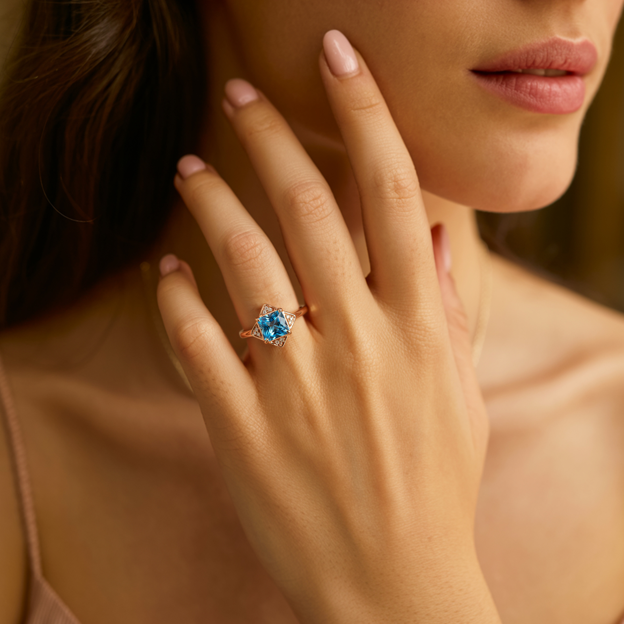 The Caterina – Vintage Moissanite Ring