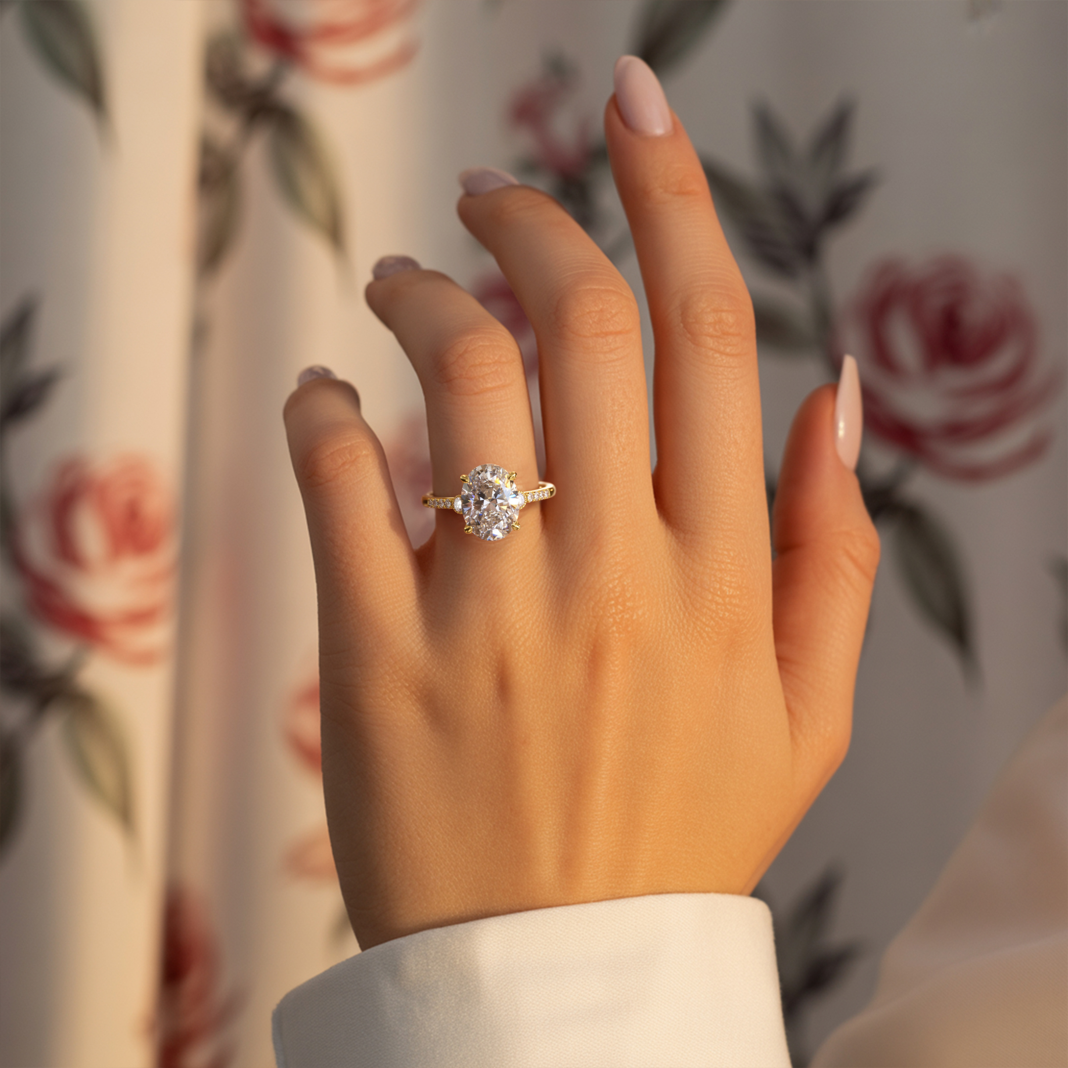 The Luna 4CT Oval Cut Moissanite Ring | To My Future Wife