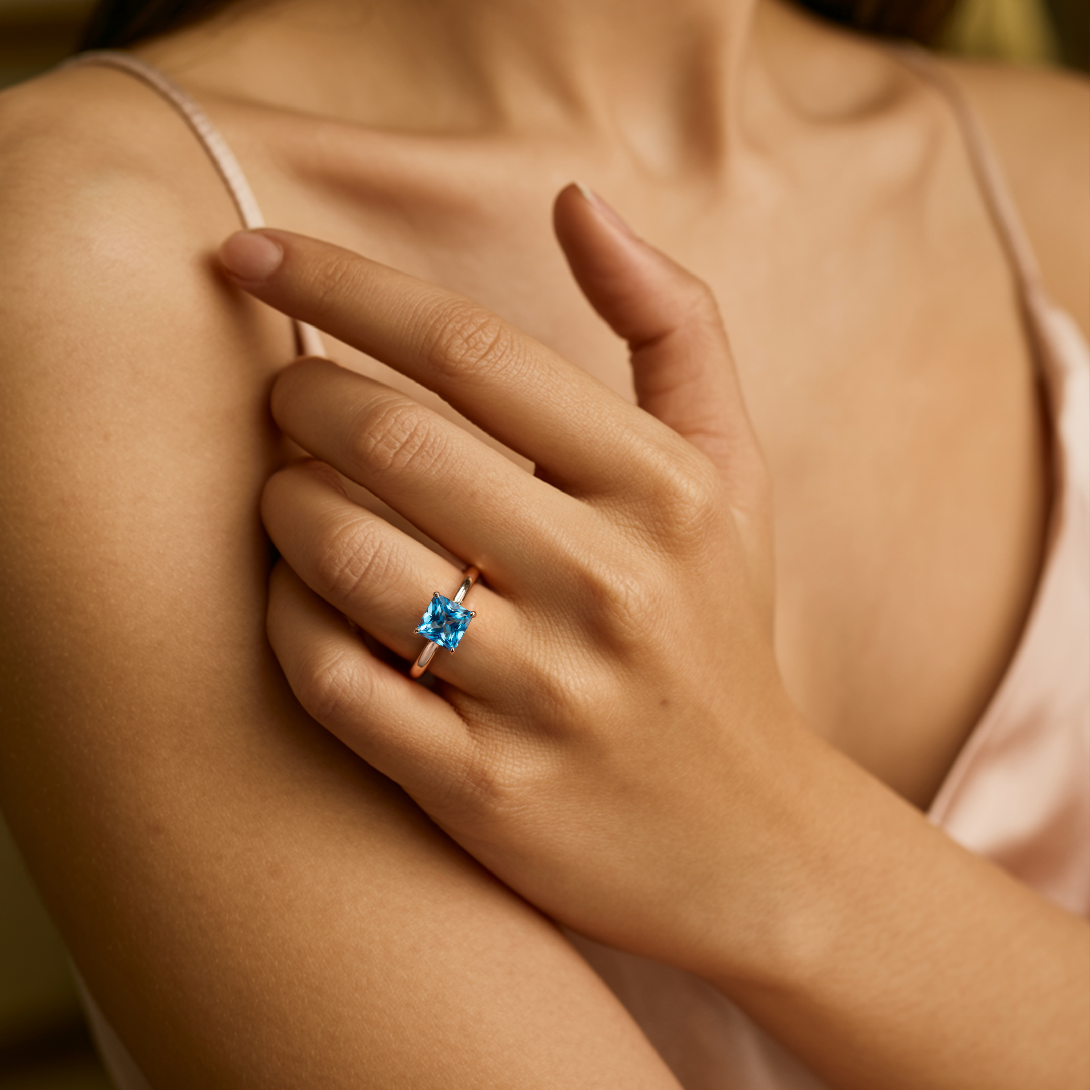 The Caterina – Solitaire Moissanite Ring