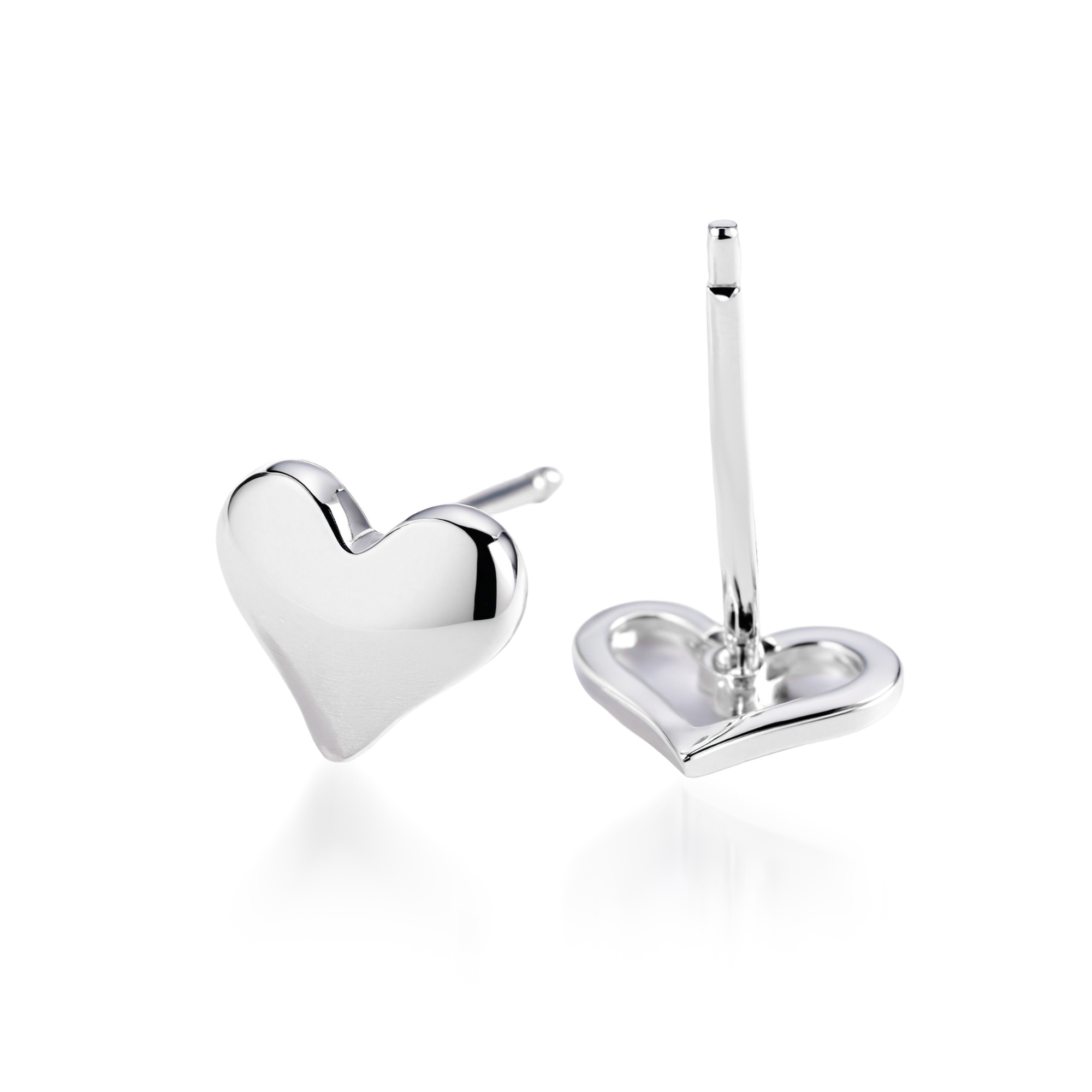 Clous d'oreilles mini cœur or classique