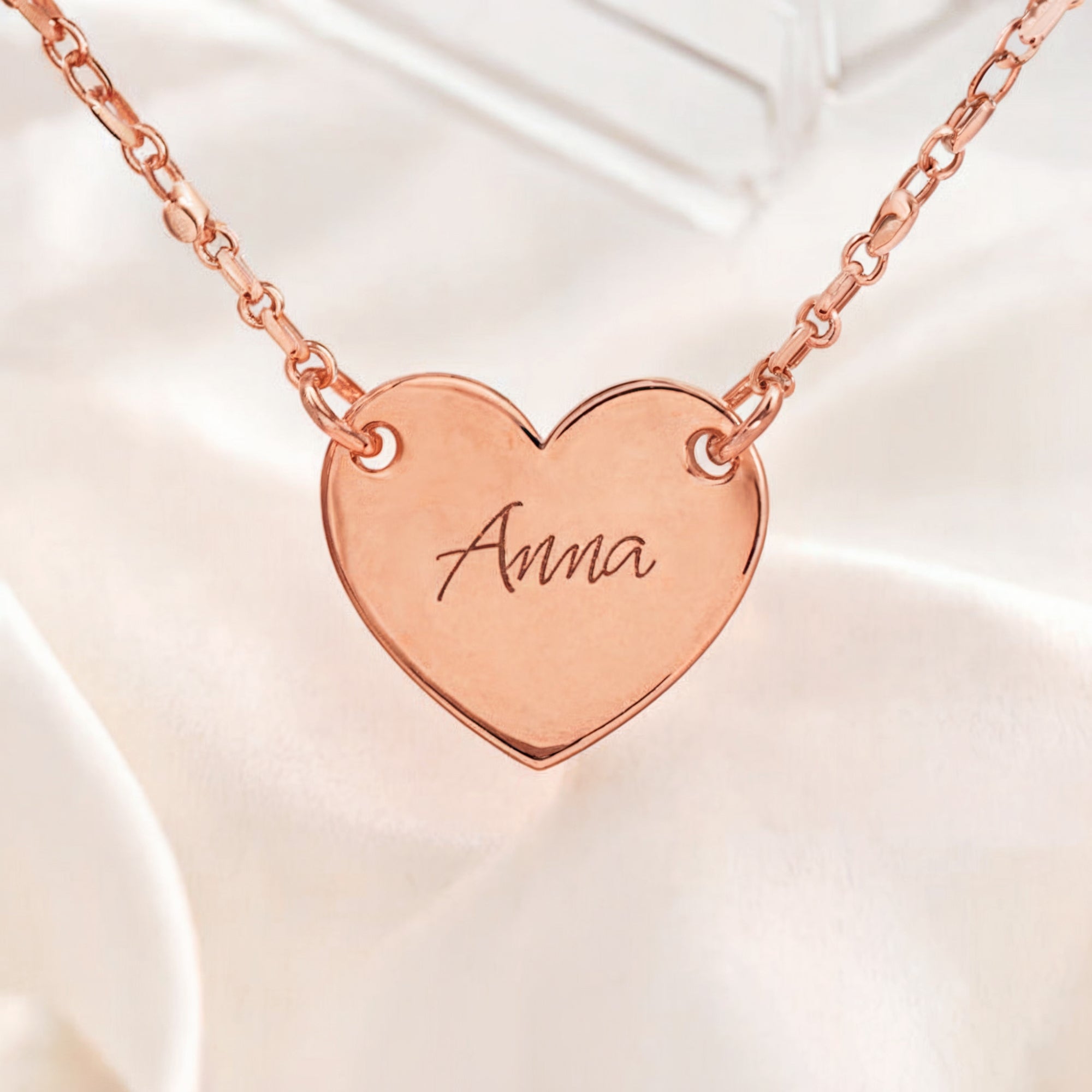 Le Collier Personnalisé Coeur Or Rose