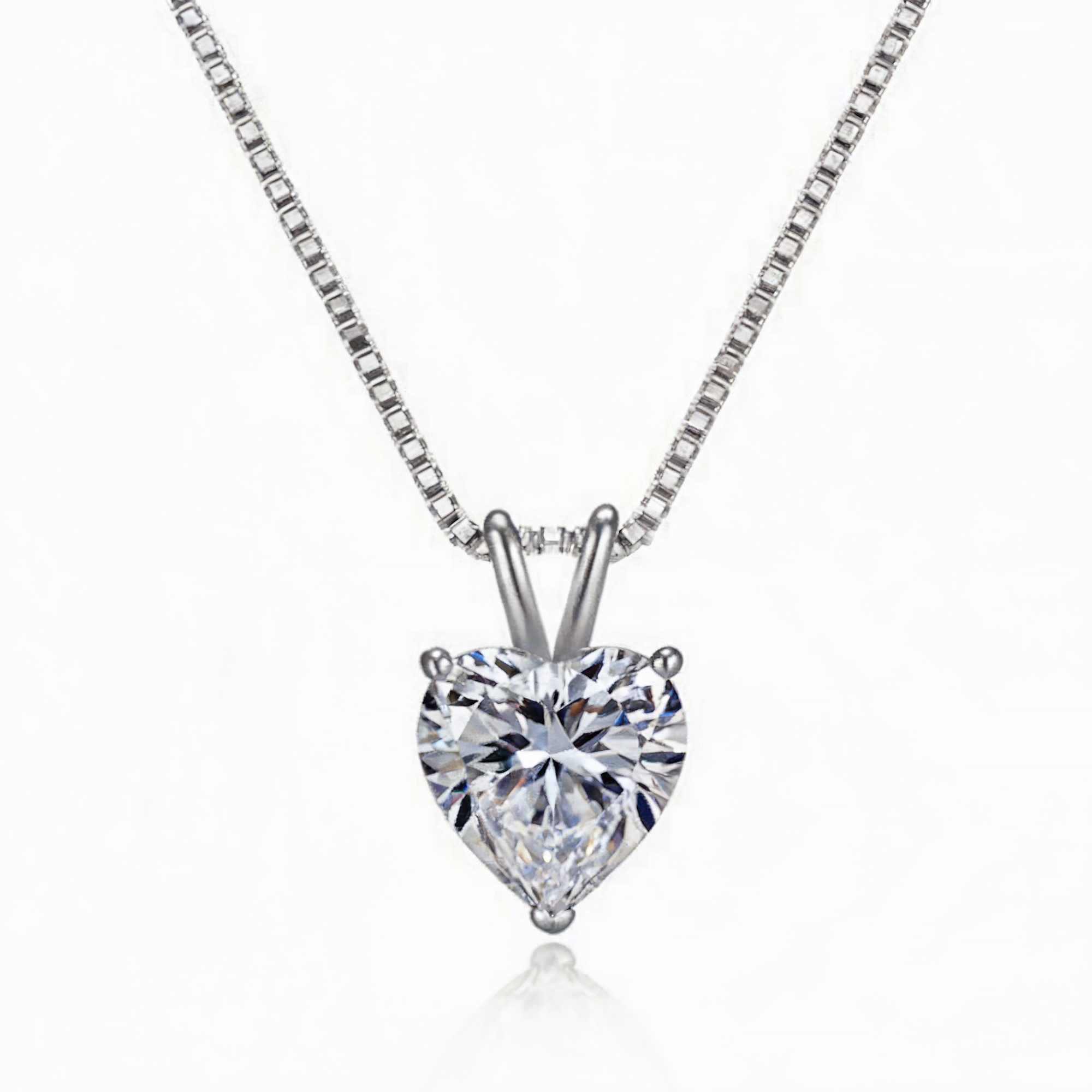 Collier Chaîne Coeur Taillé