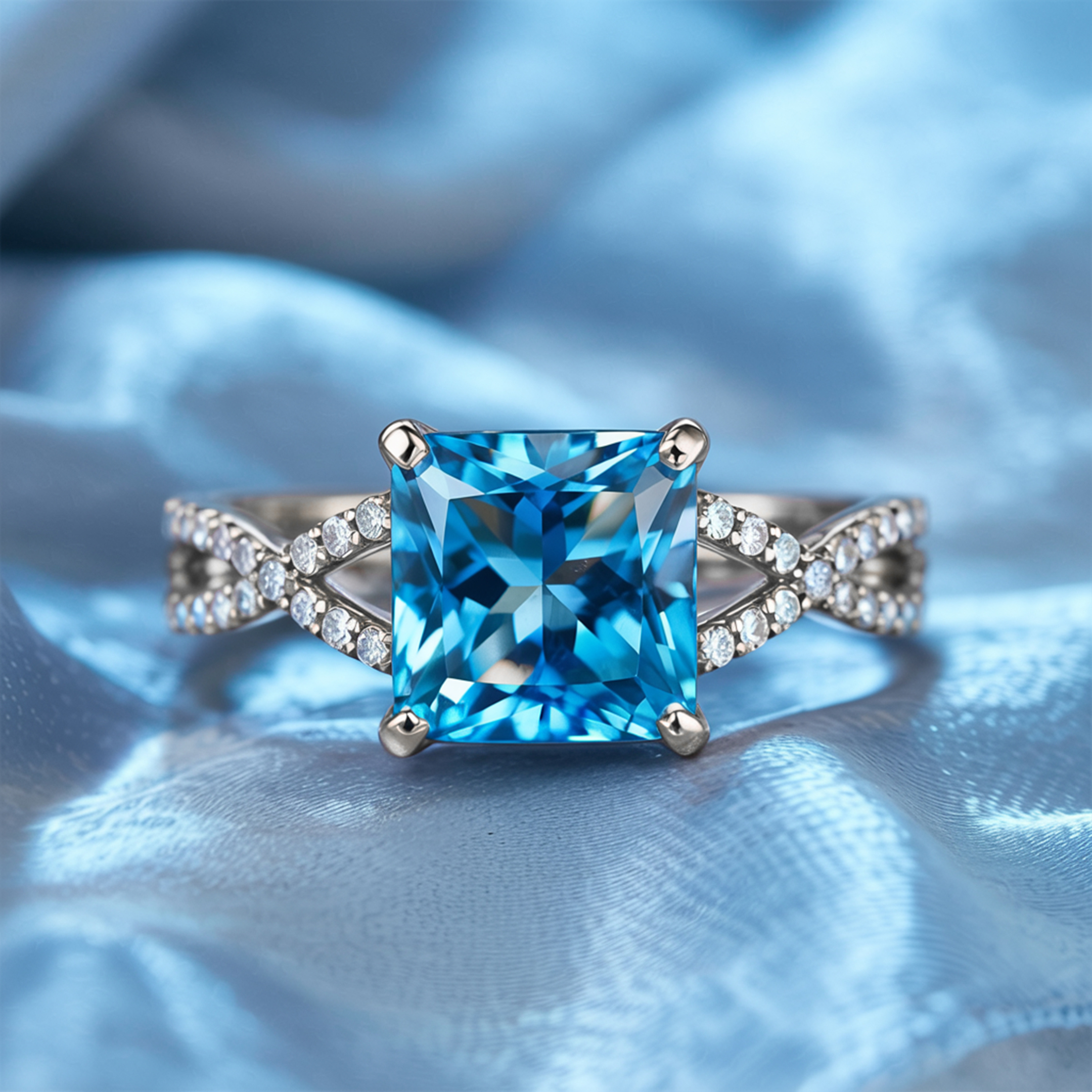 The Caterina – Infinity Moissanite Ring
