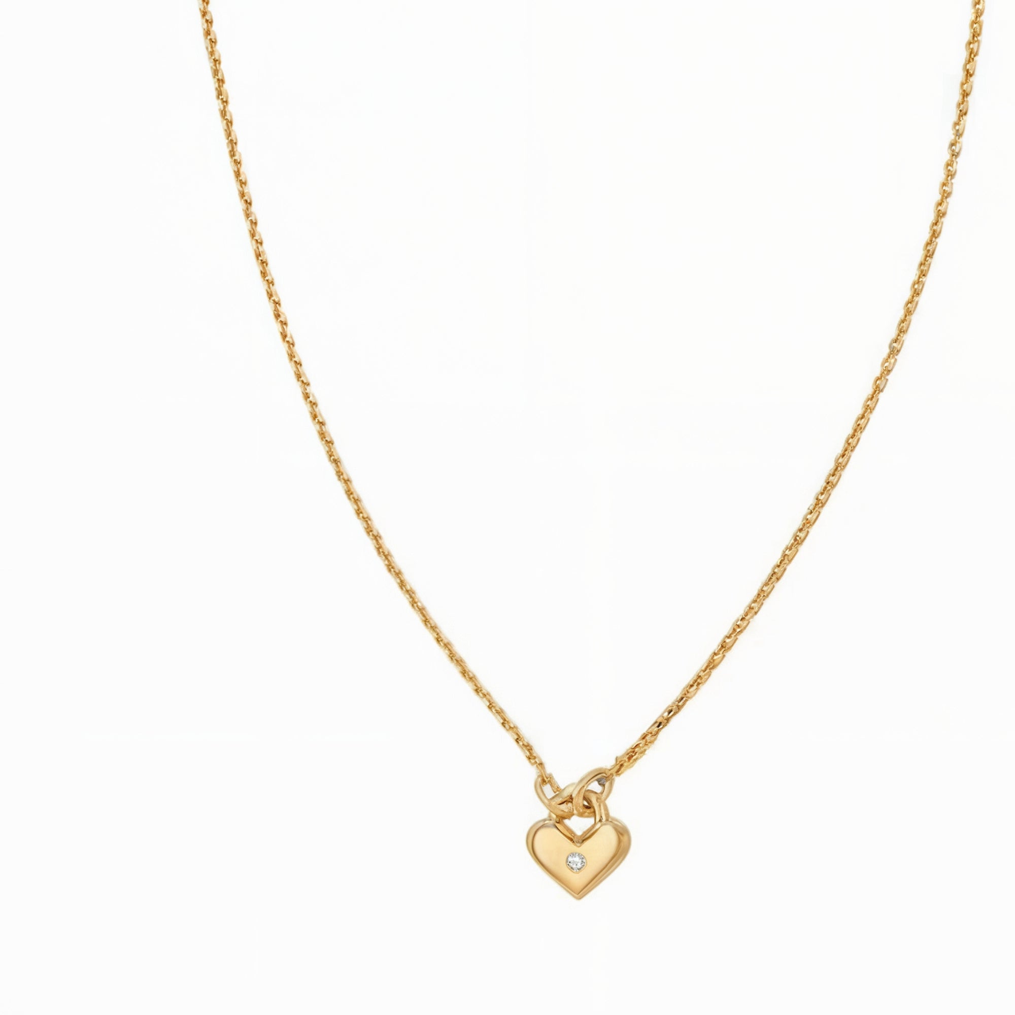 Le Mini Collier Coeur Diamant "Love"