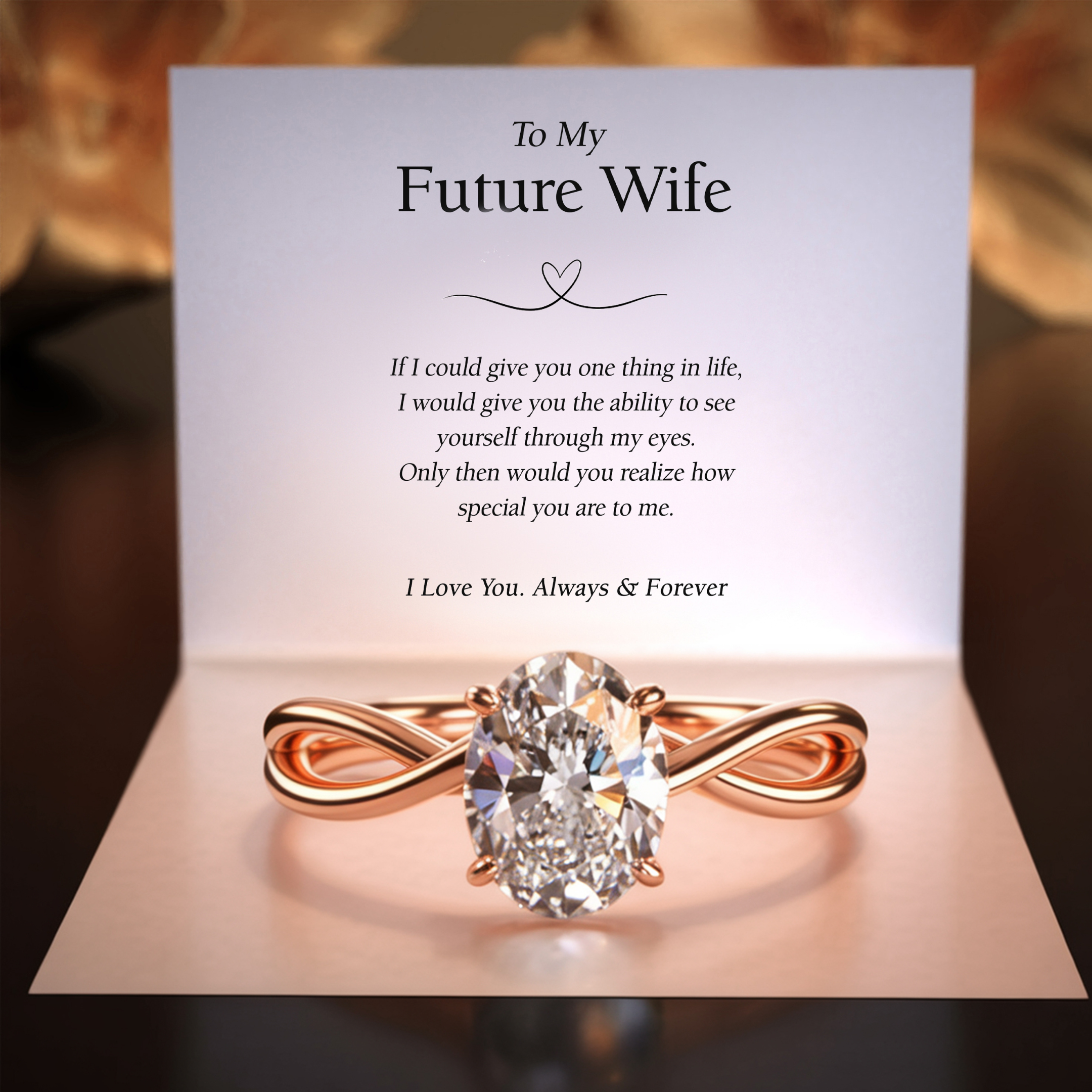 The Luna – Infinity Moissanite Ring
