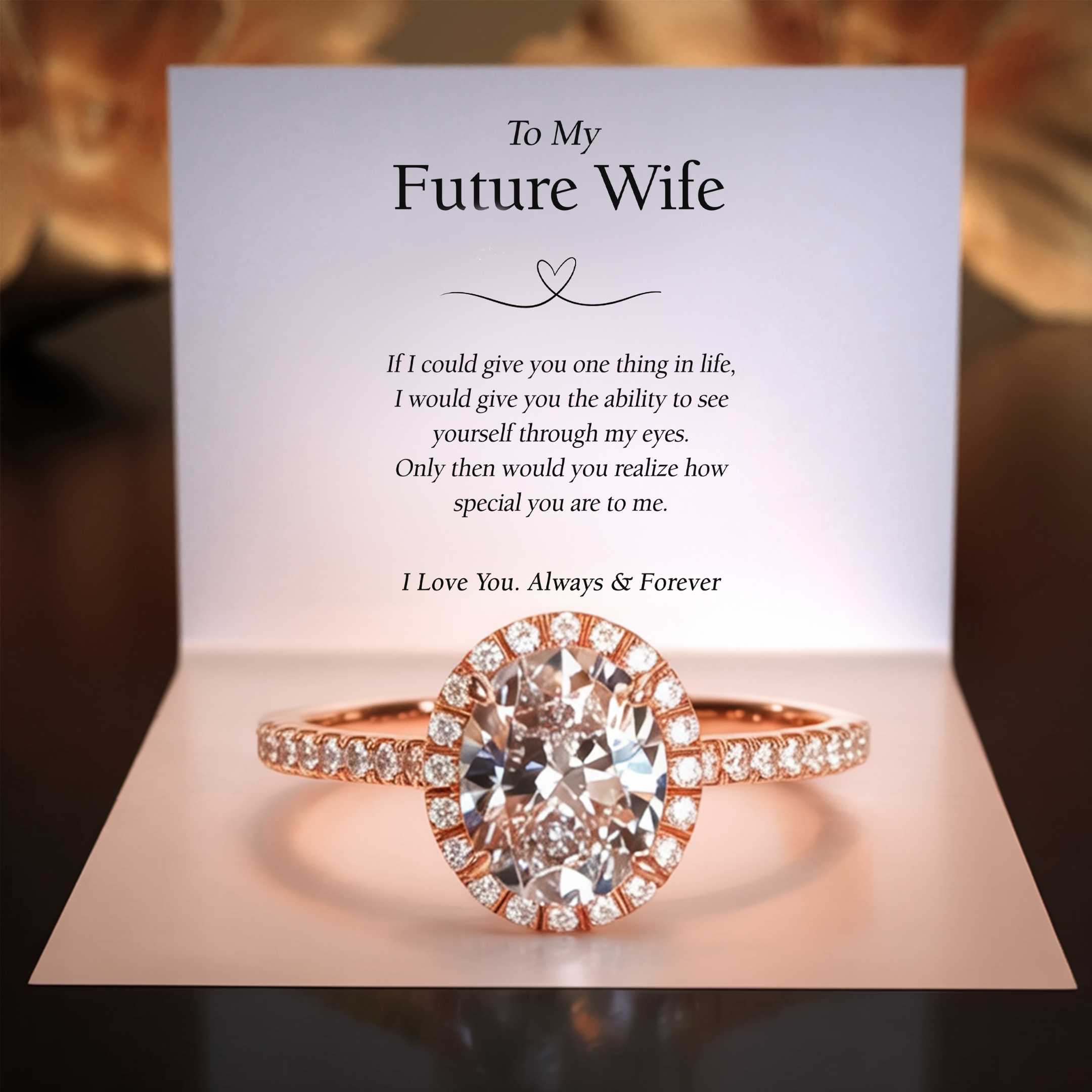The Luna – Halo Moissanite Ring