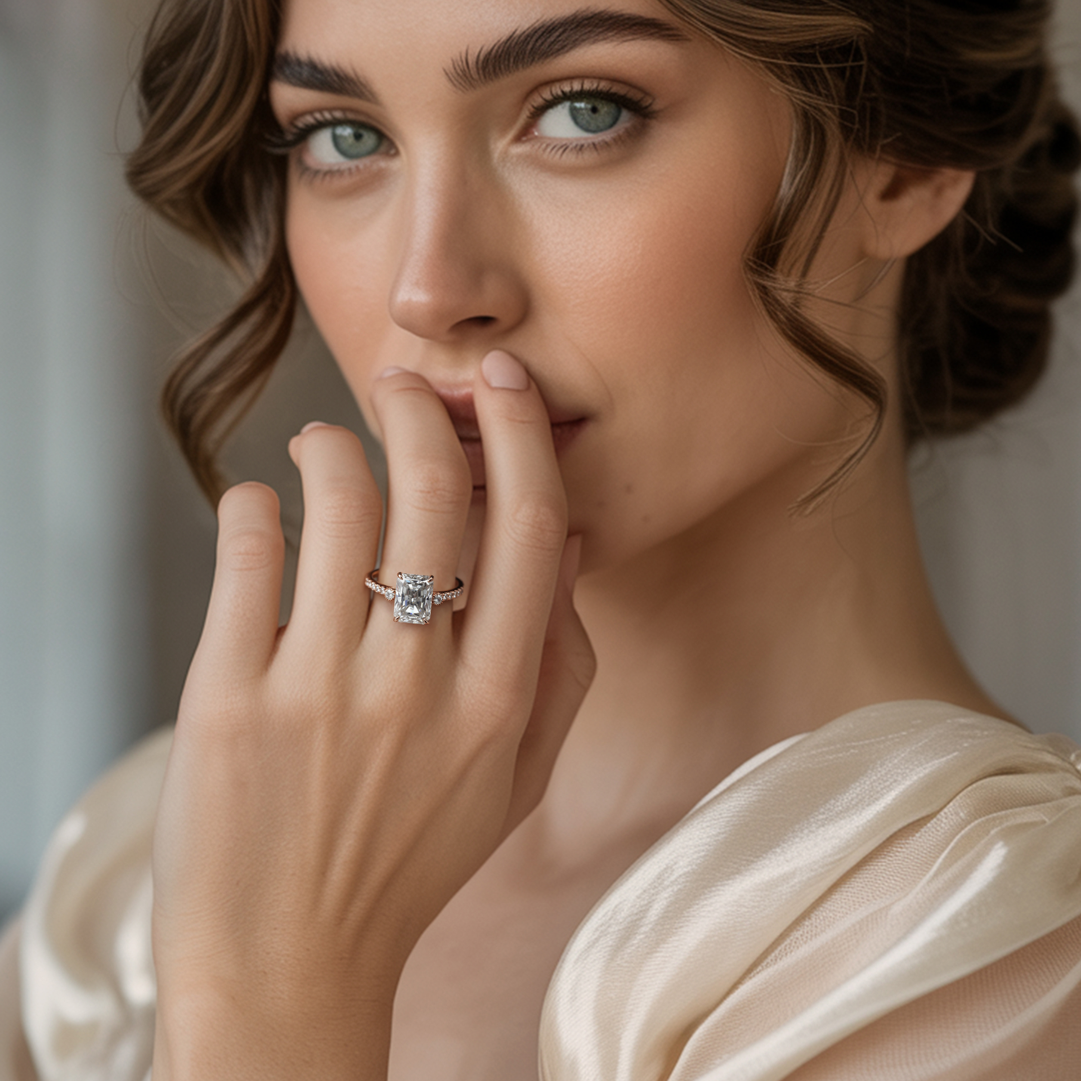 The Luna | To My Future Wife — Radiant Cut Moissanite Ring
