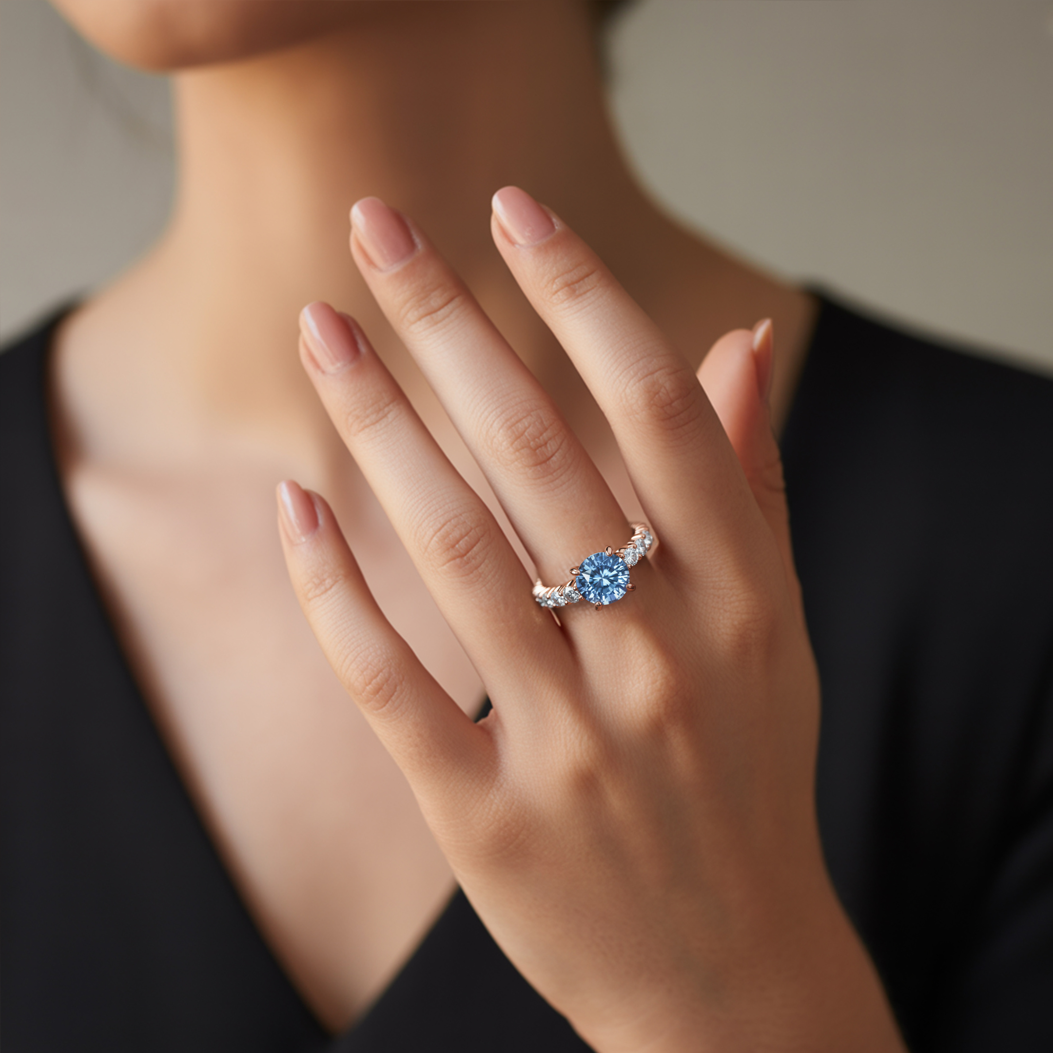 The Katalina – Eternity Moissanite Ring