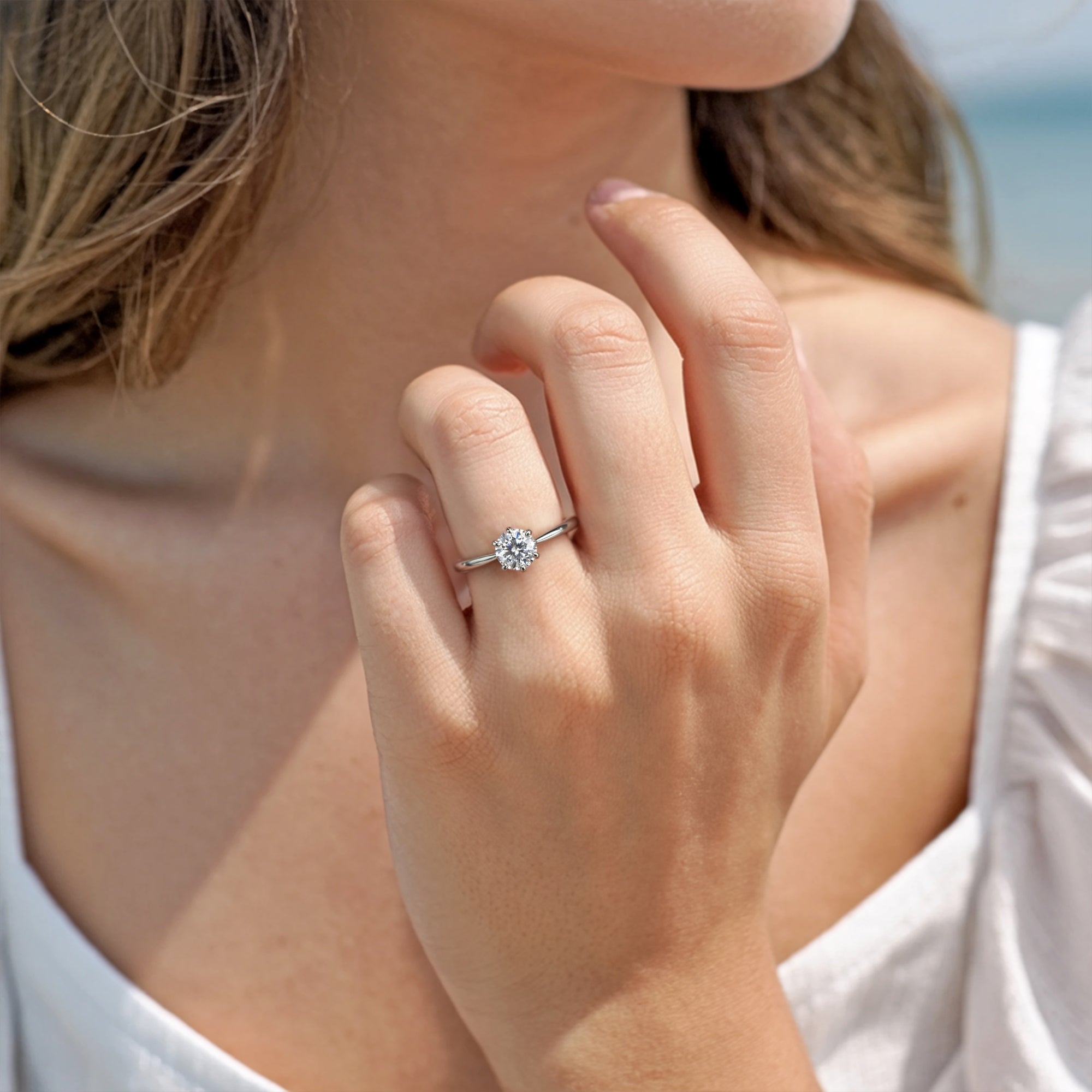 Free 0.3CT Moissanite Ring