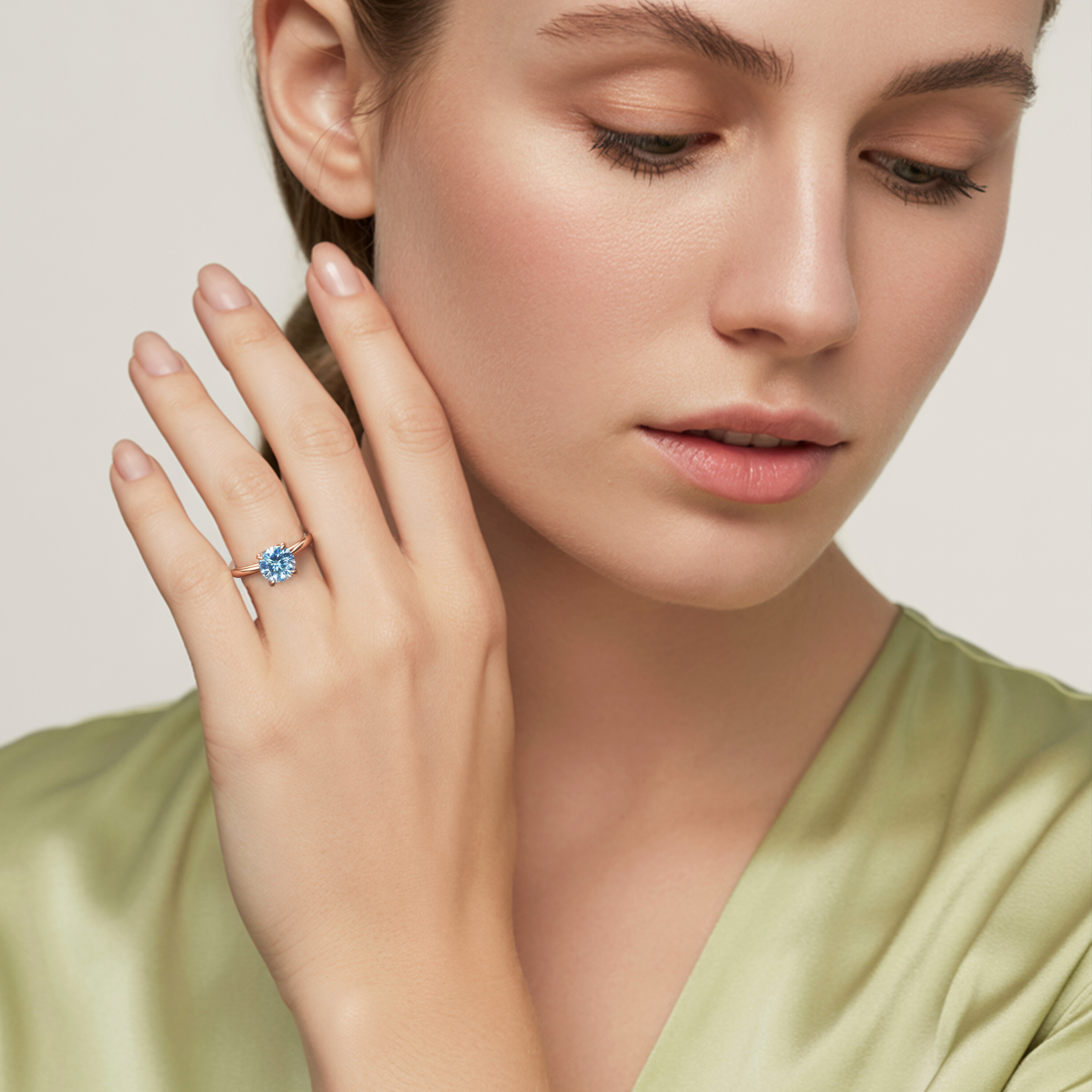 The Katalina – Solitaire Moissanite Ring