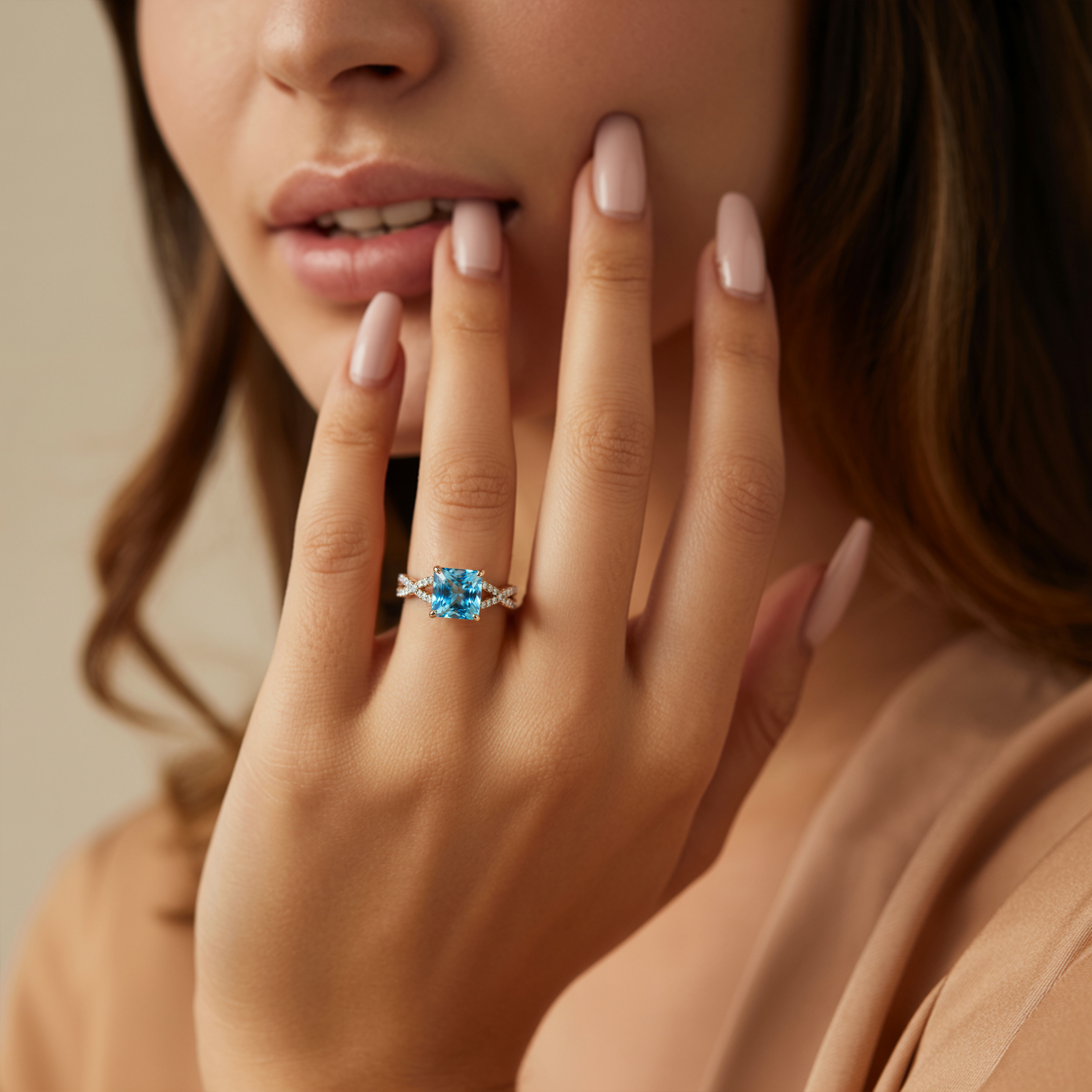 The Caterina – Infinity Moissanite Ring
