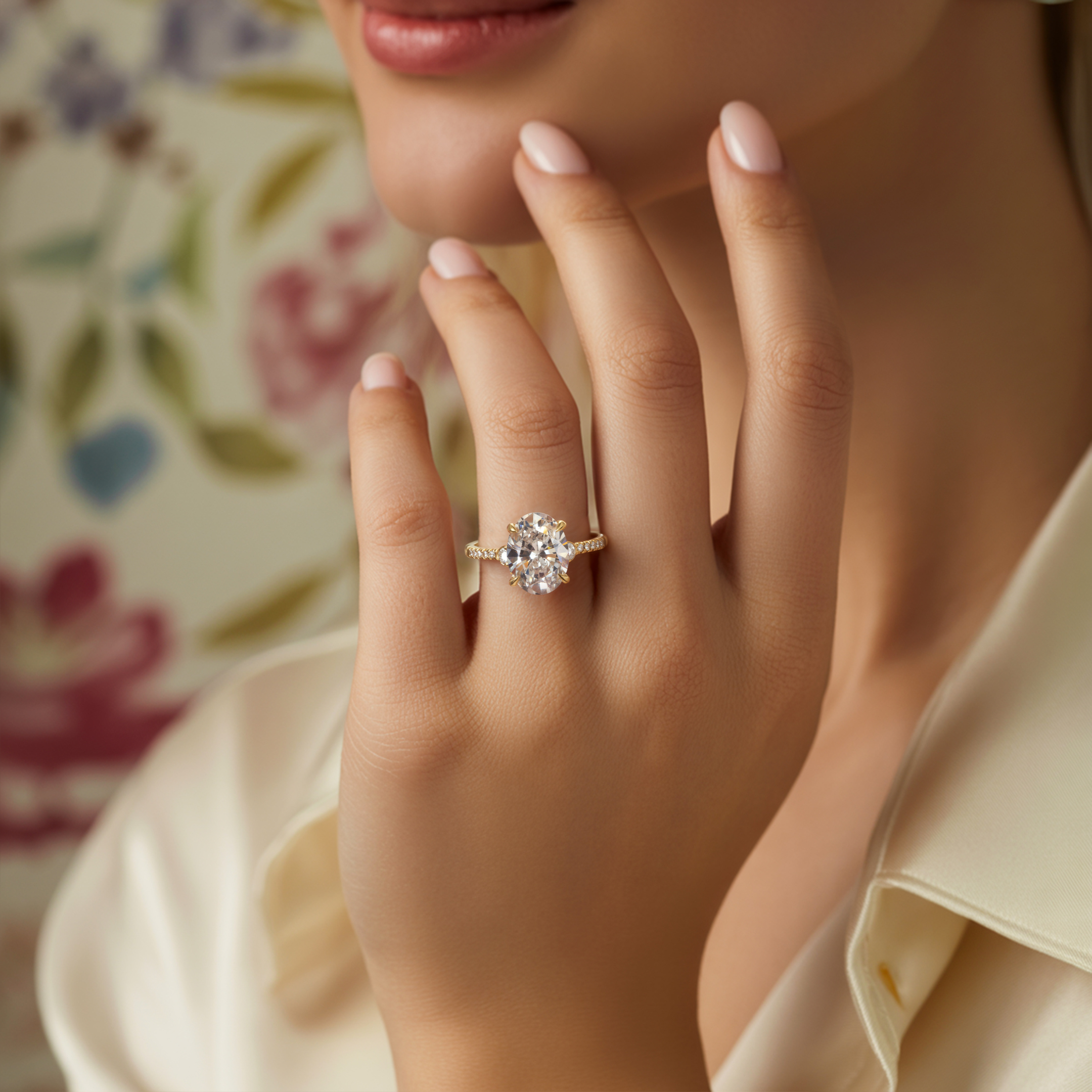 The Luna 4CT Oval Cut Moissanite Ring | To My Future Wife