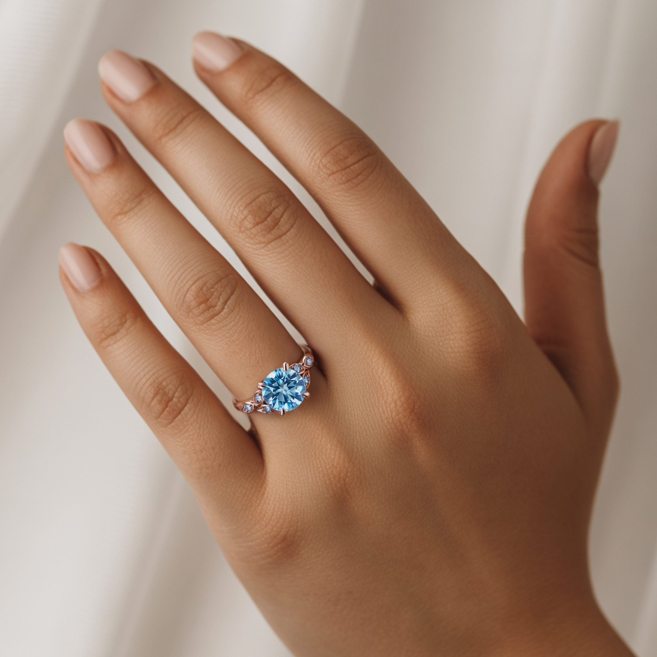 The Katalina 3CT Round Cut Moissanite Ring