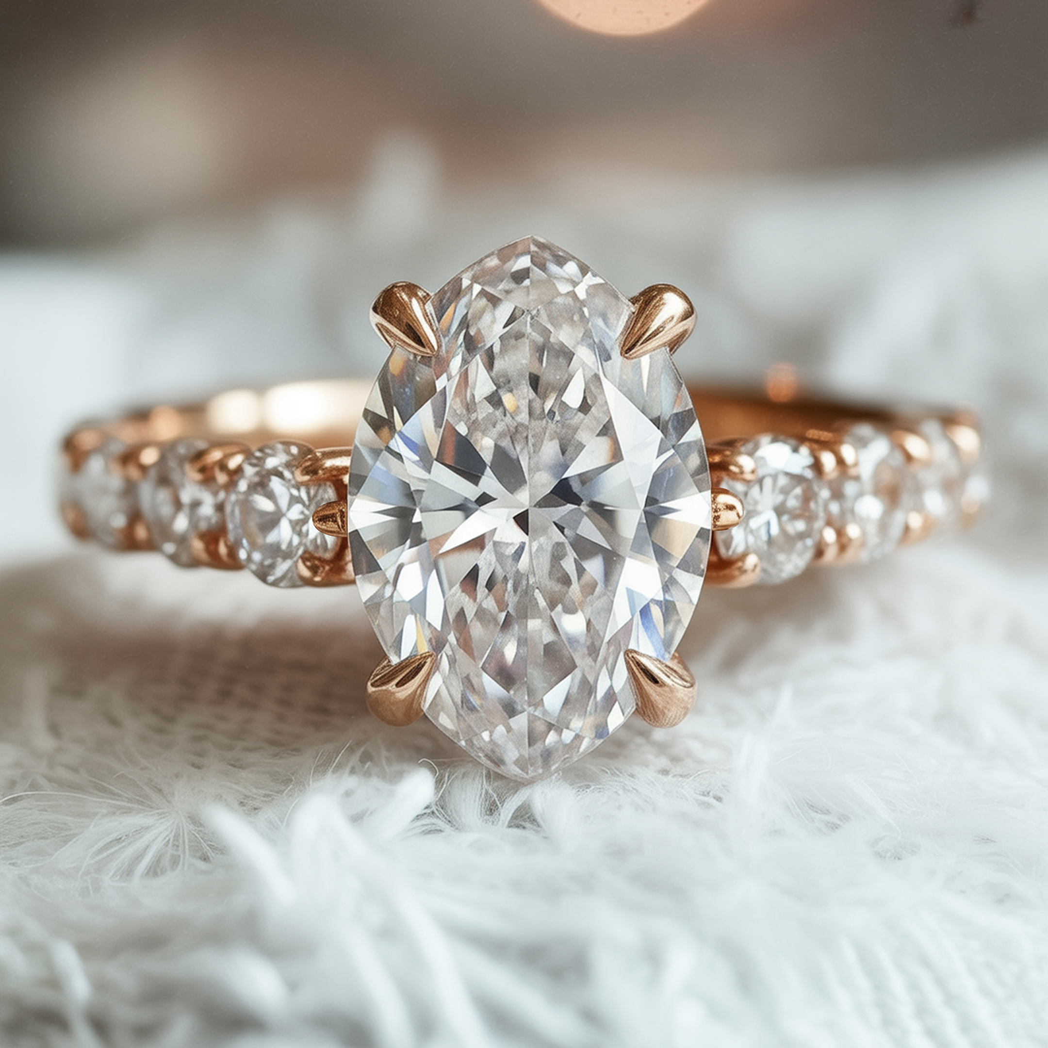 Der Coelestin – Marquise-Schliff