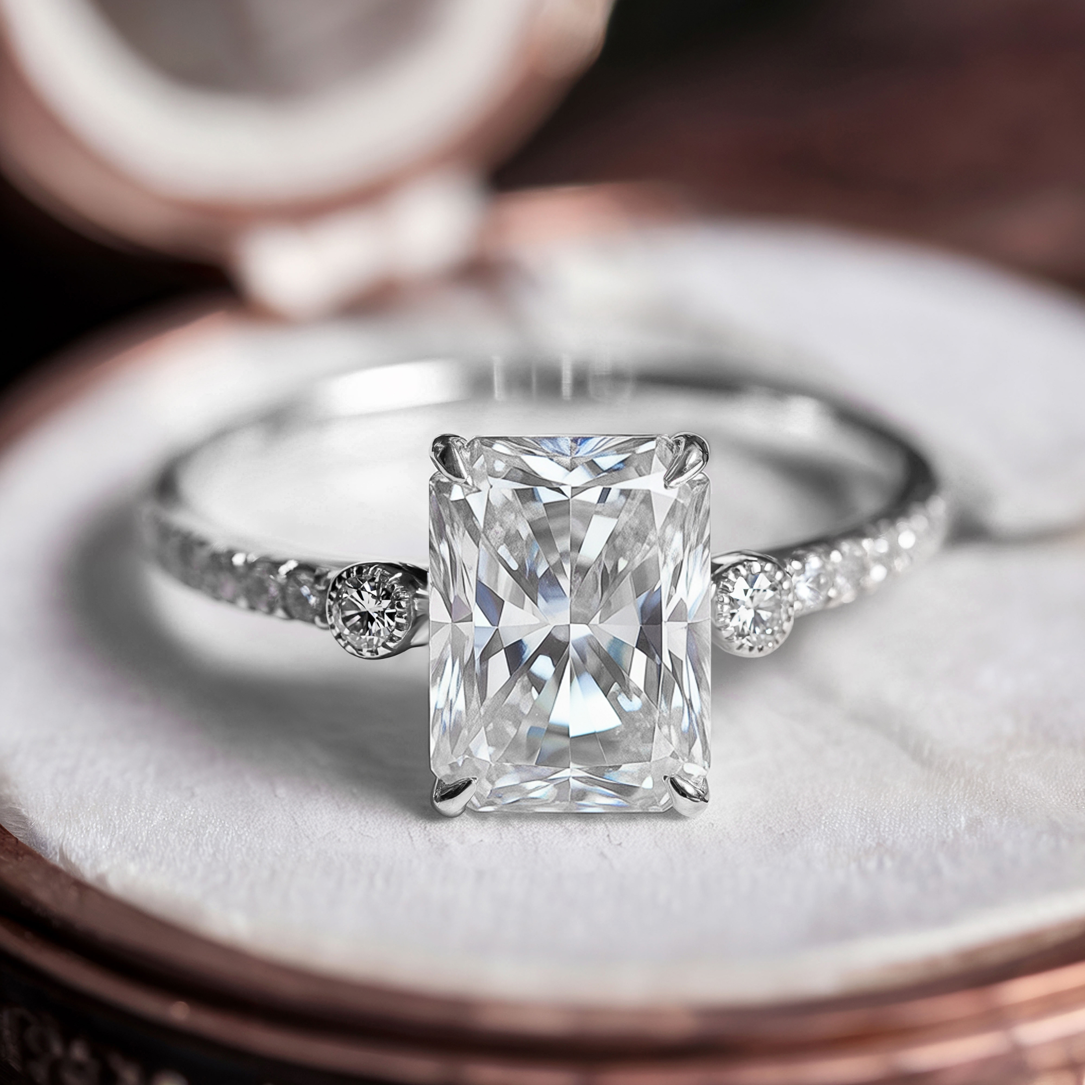 The Luna | To My Future Wife — Radiant Cut Moissanite Ring