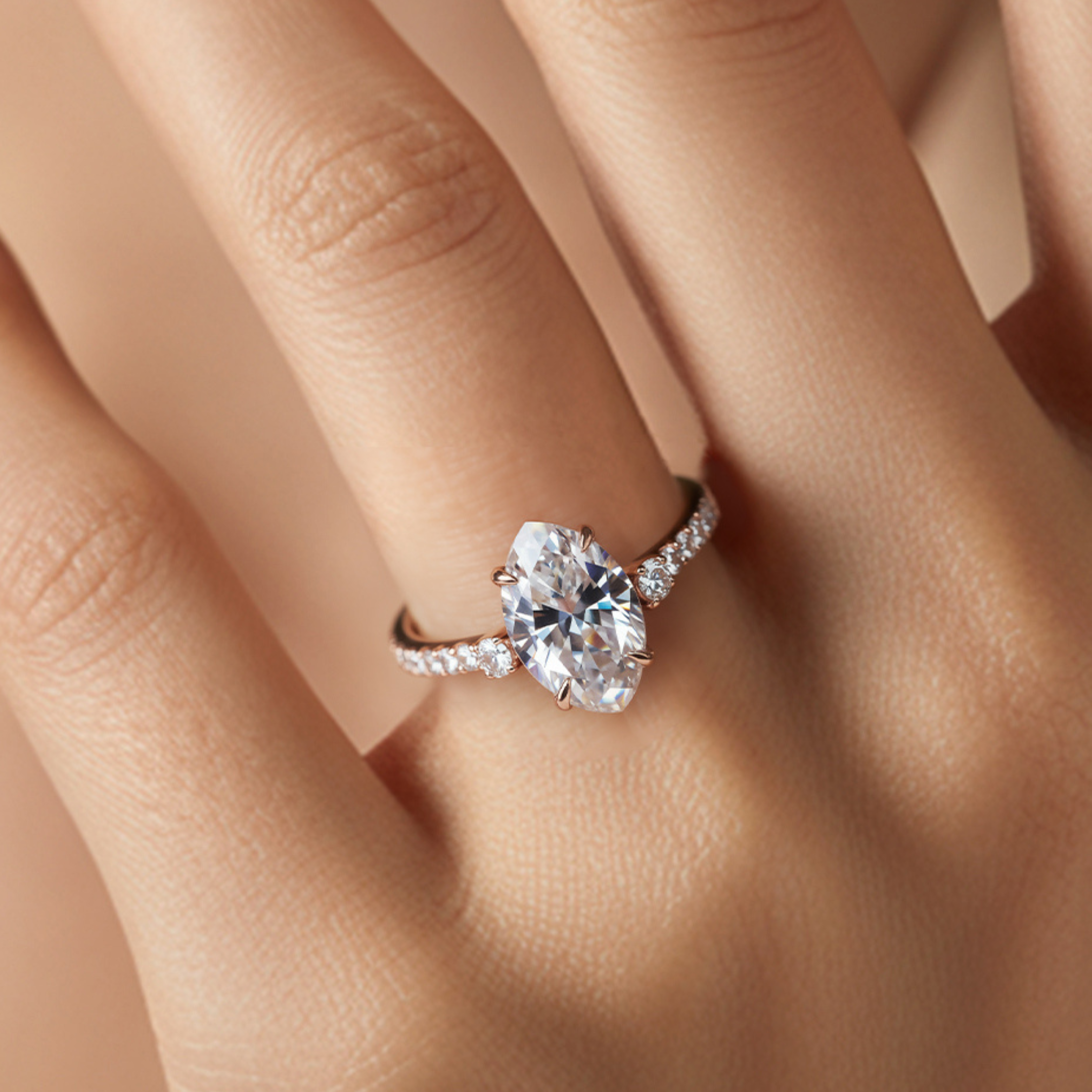The Luna | To My Future Wife — Marquise Cut Moissanite Ring