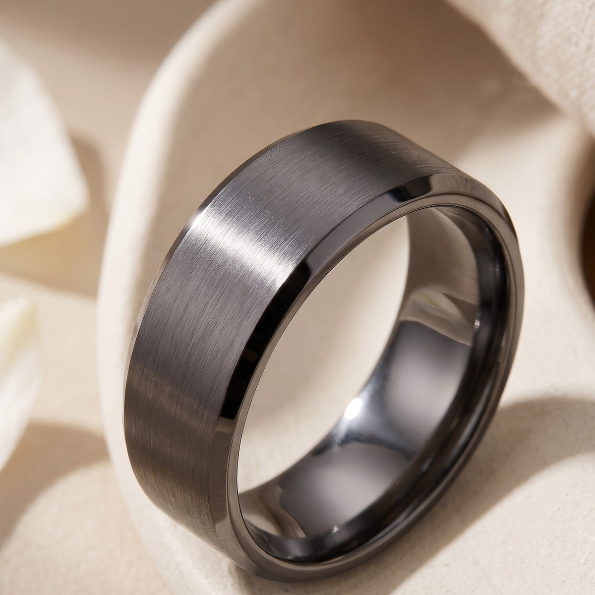 The Titan — Gunmetal 45-degree macro closeup