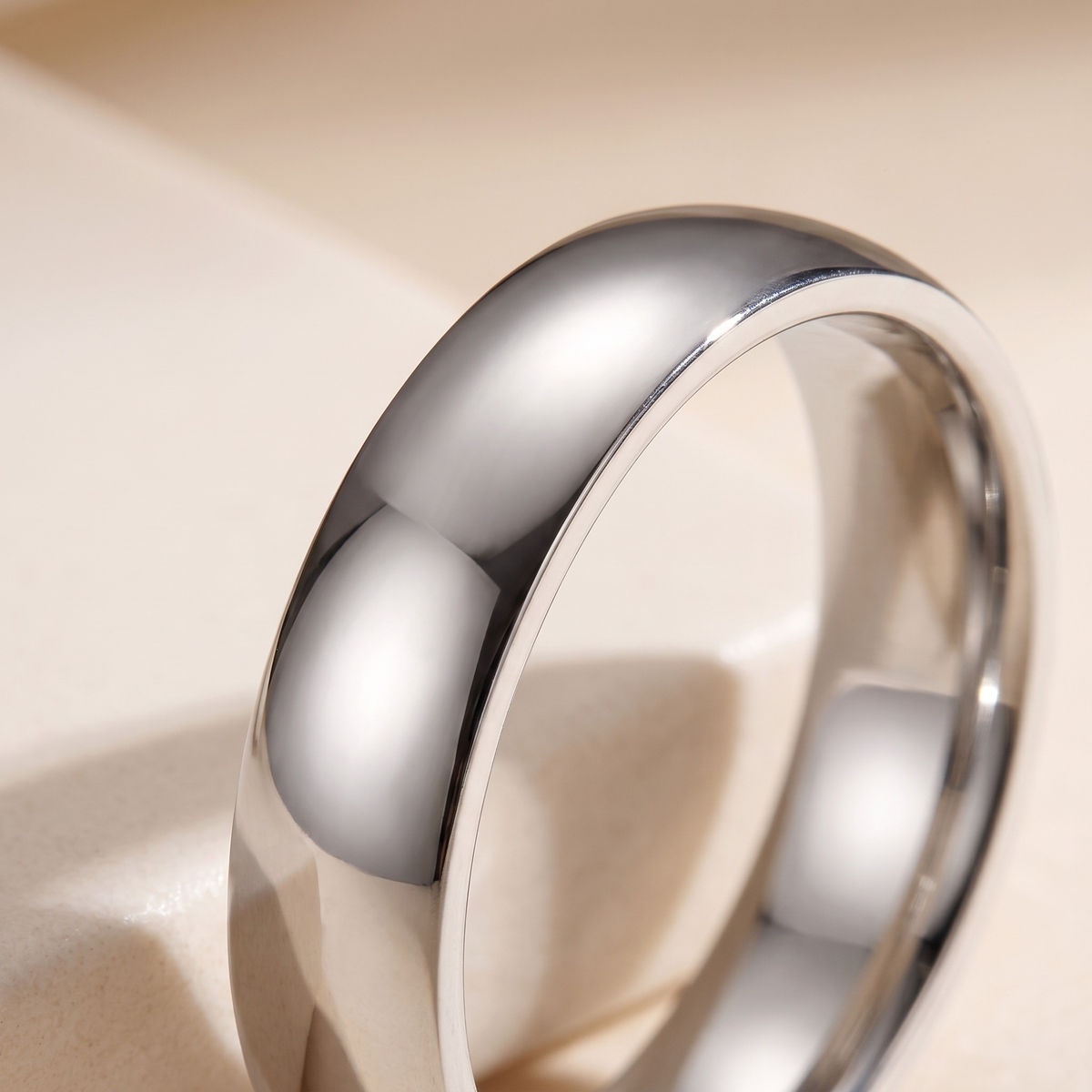 The Eclipse — Silver 45-degree macro closeup