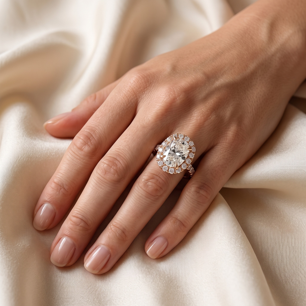 The Odette — Rose Gold model closeup